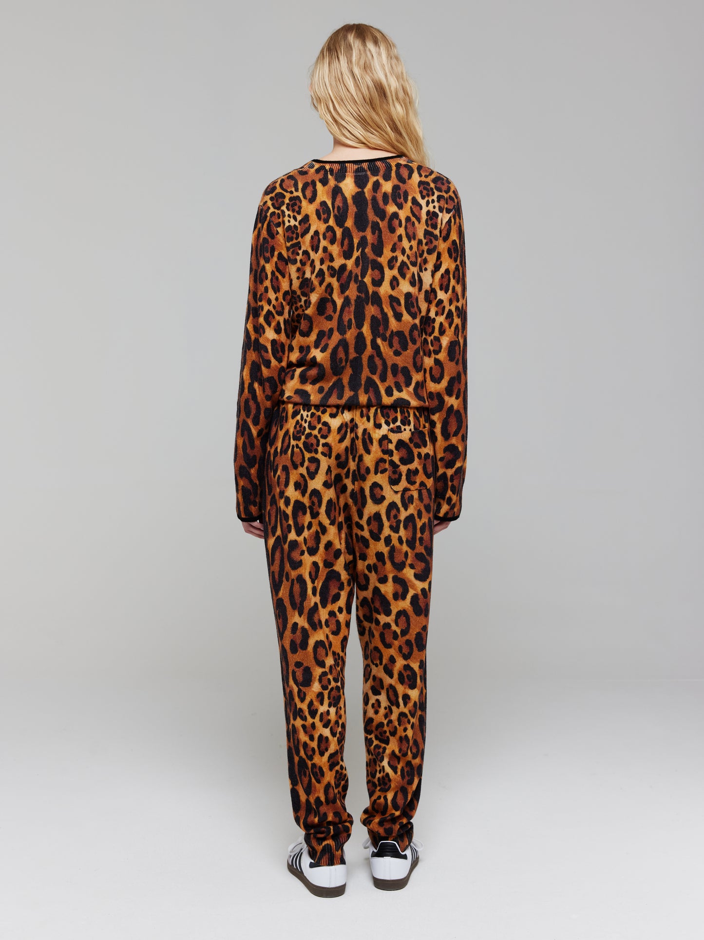 Patsy Leopard Cashmere Jogger