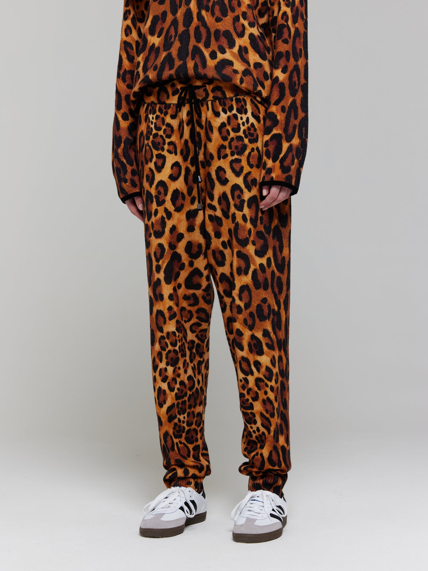 Patsy Leopard Cashmere Jogger