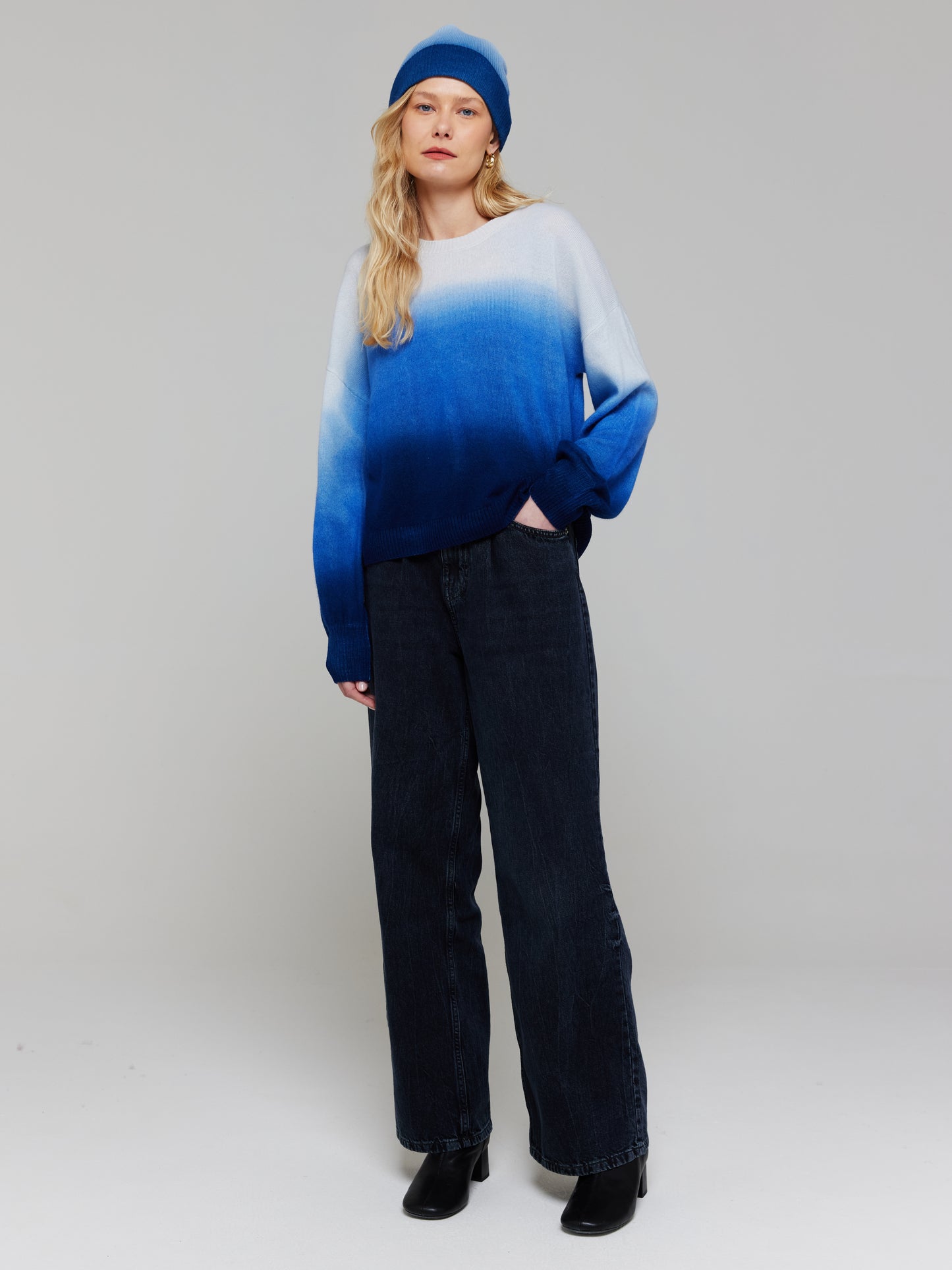 Olympia Ombre Cashmere Crew Neck