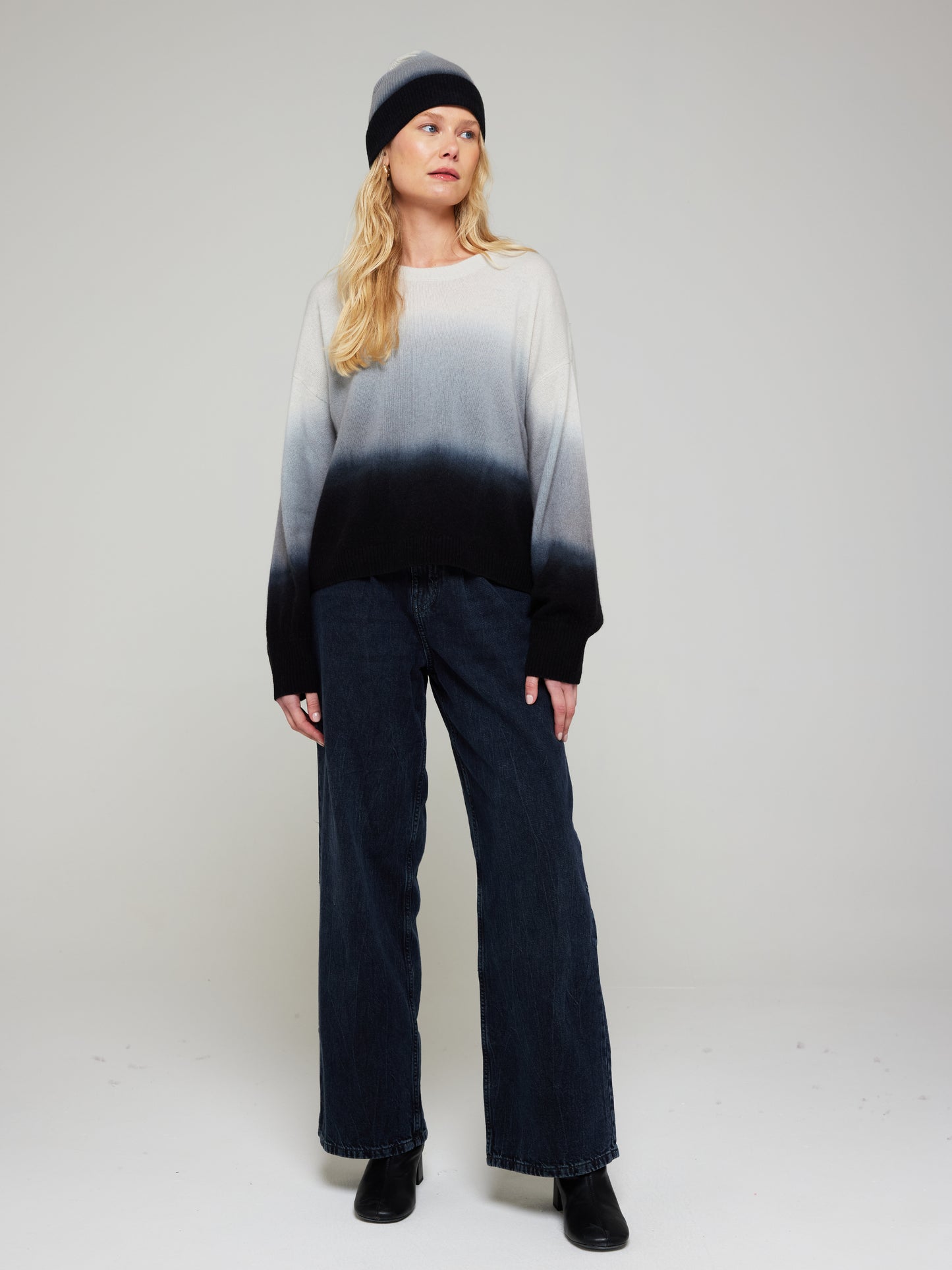 Olympia Ombre Cashmere Crew Neck