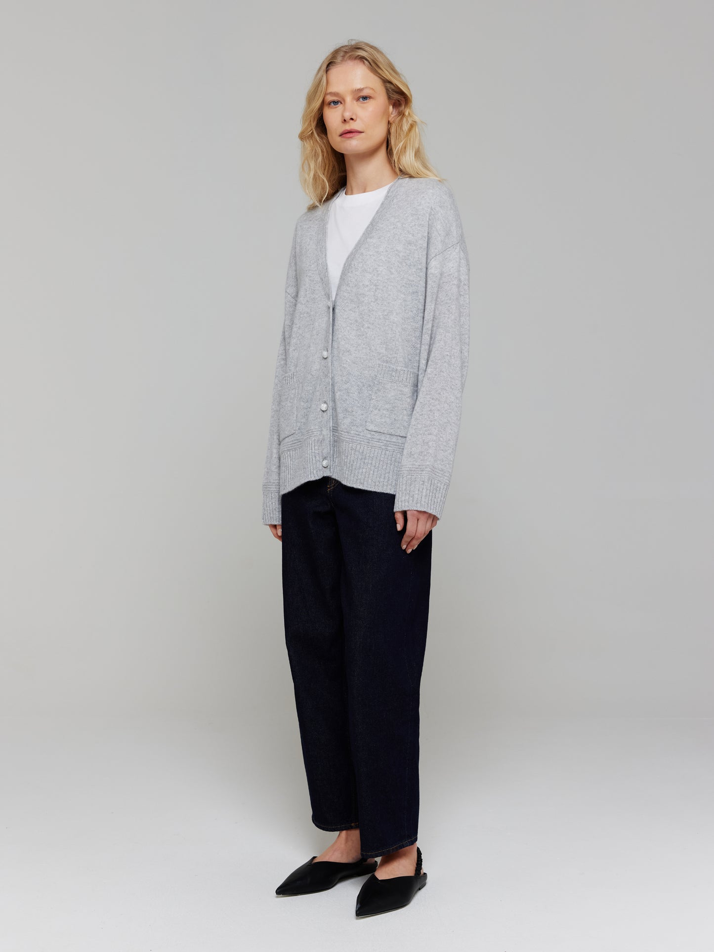 Penny V-Neck Cashmere Cardigan