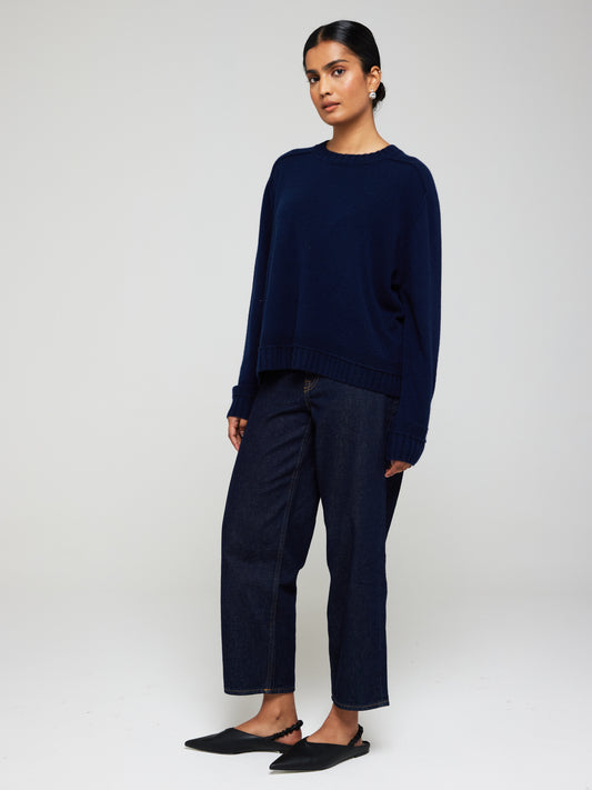 Bonnie Boxy Cashmere Crew Neck