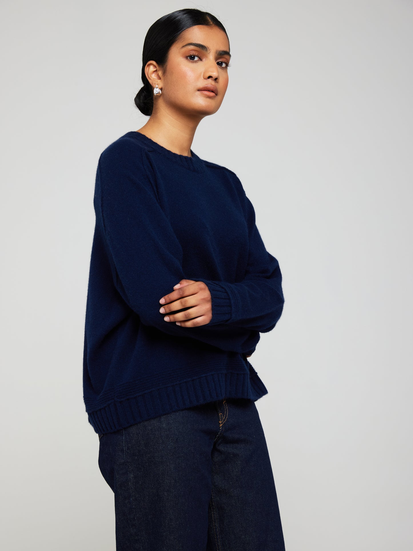 Bonnie Boxy Cashmere Crew Neck