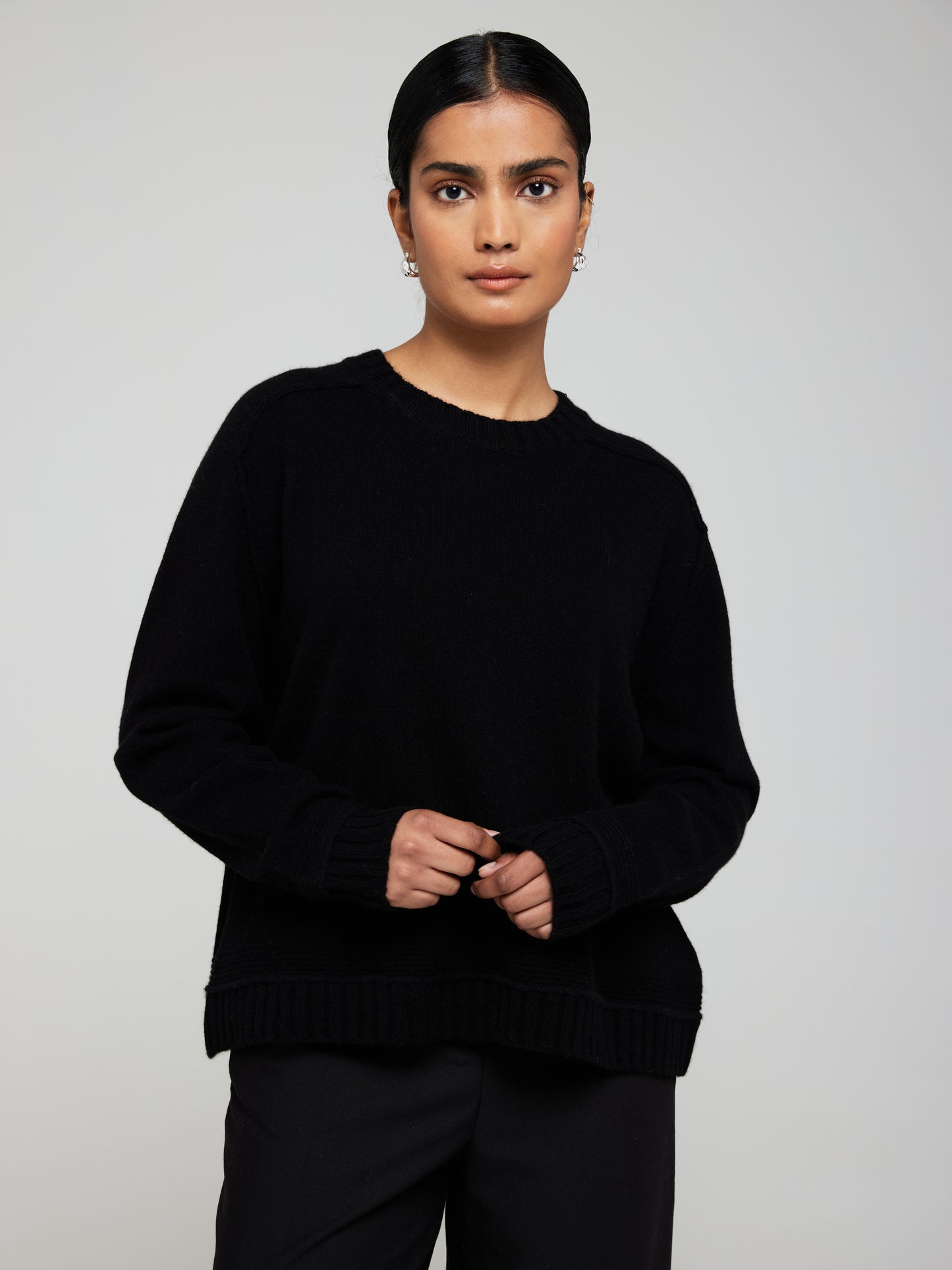 Bonnie Boxy Cashmere Crew Neck