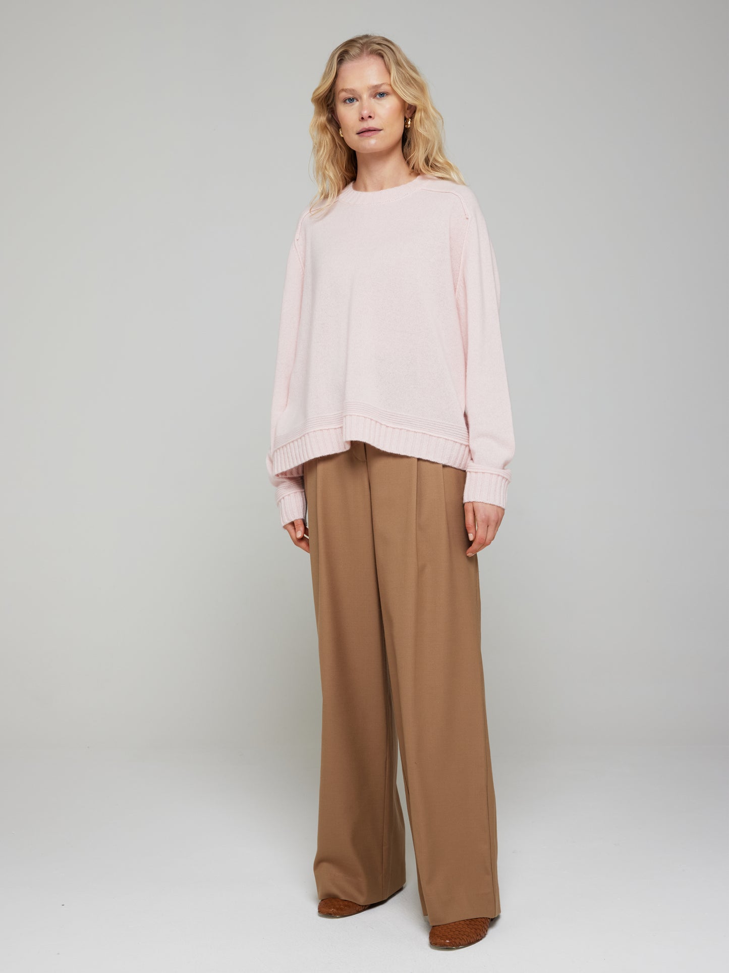 Bonnie Boxy Cashmere Crew Neck