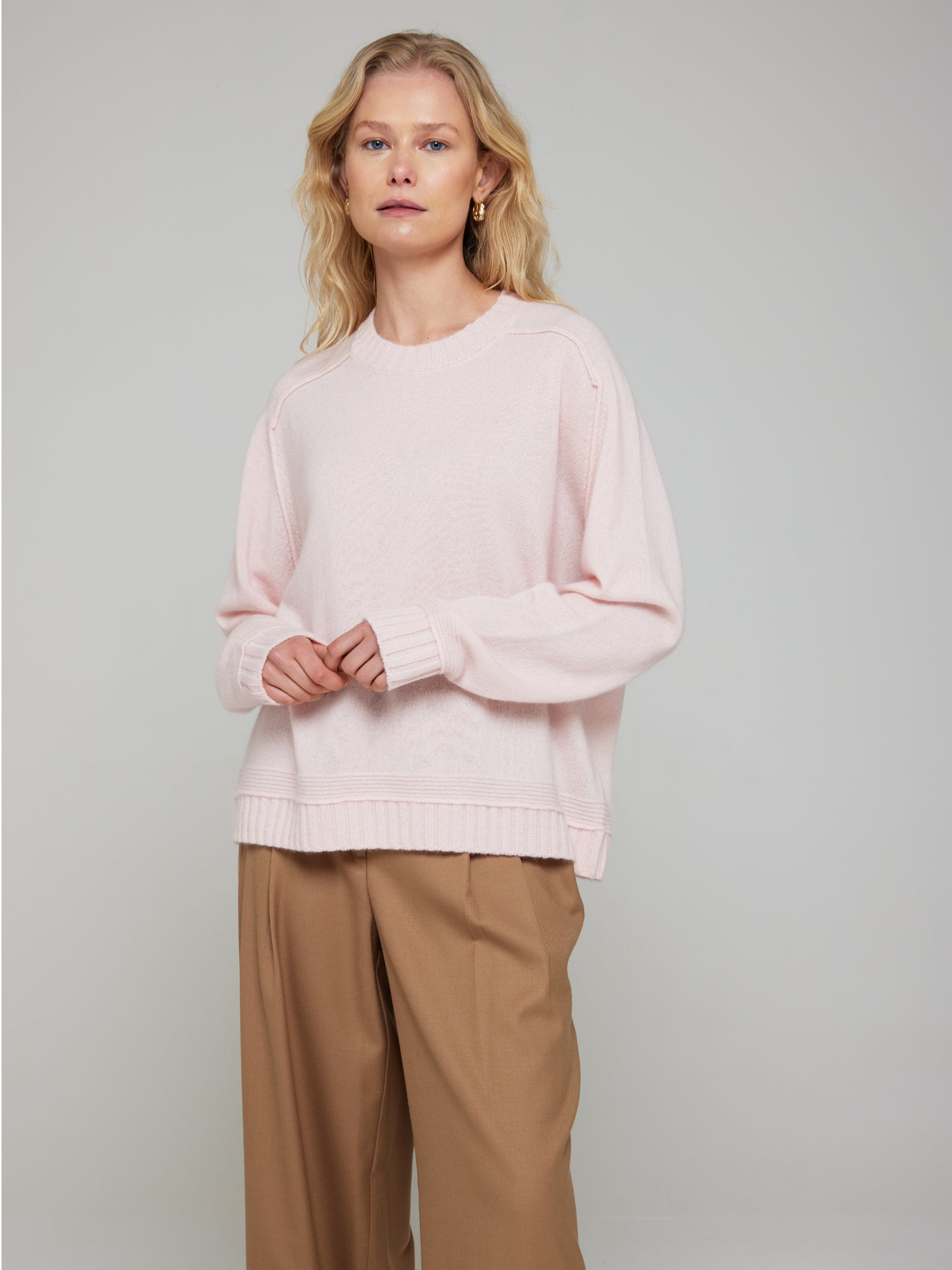 Bonnie Boxy Cashmere Crew Neck