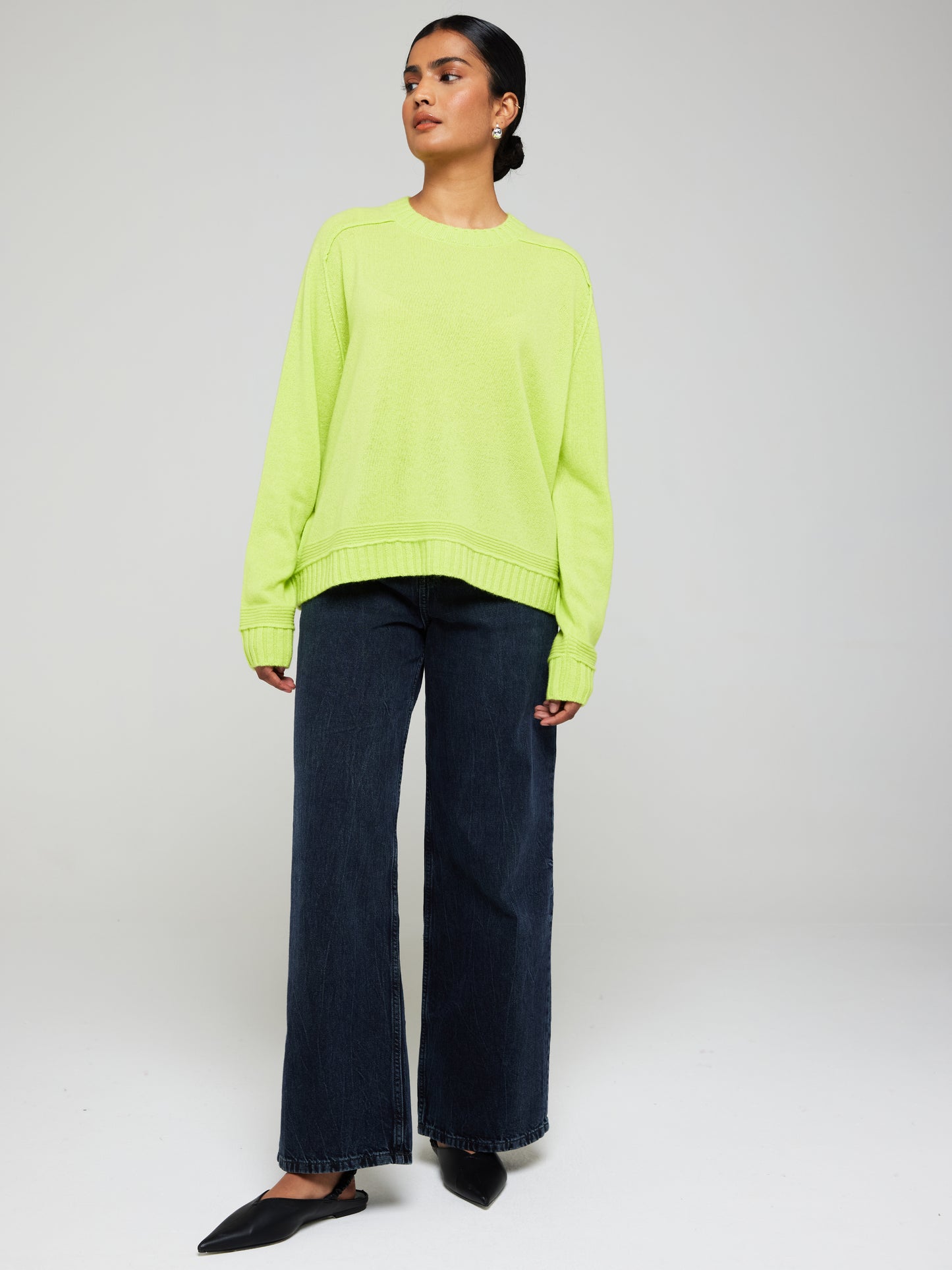 Bonnie Boxy Cashmere Crew Neck