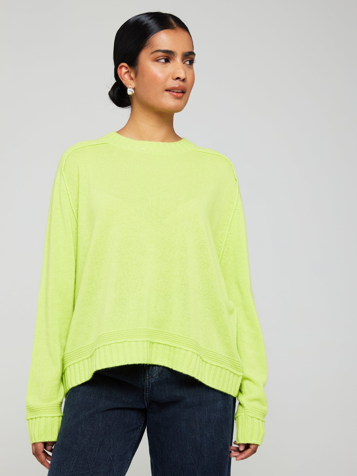 Bonnie Boxy Cashmere Crew Neck