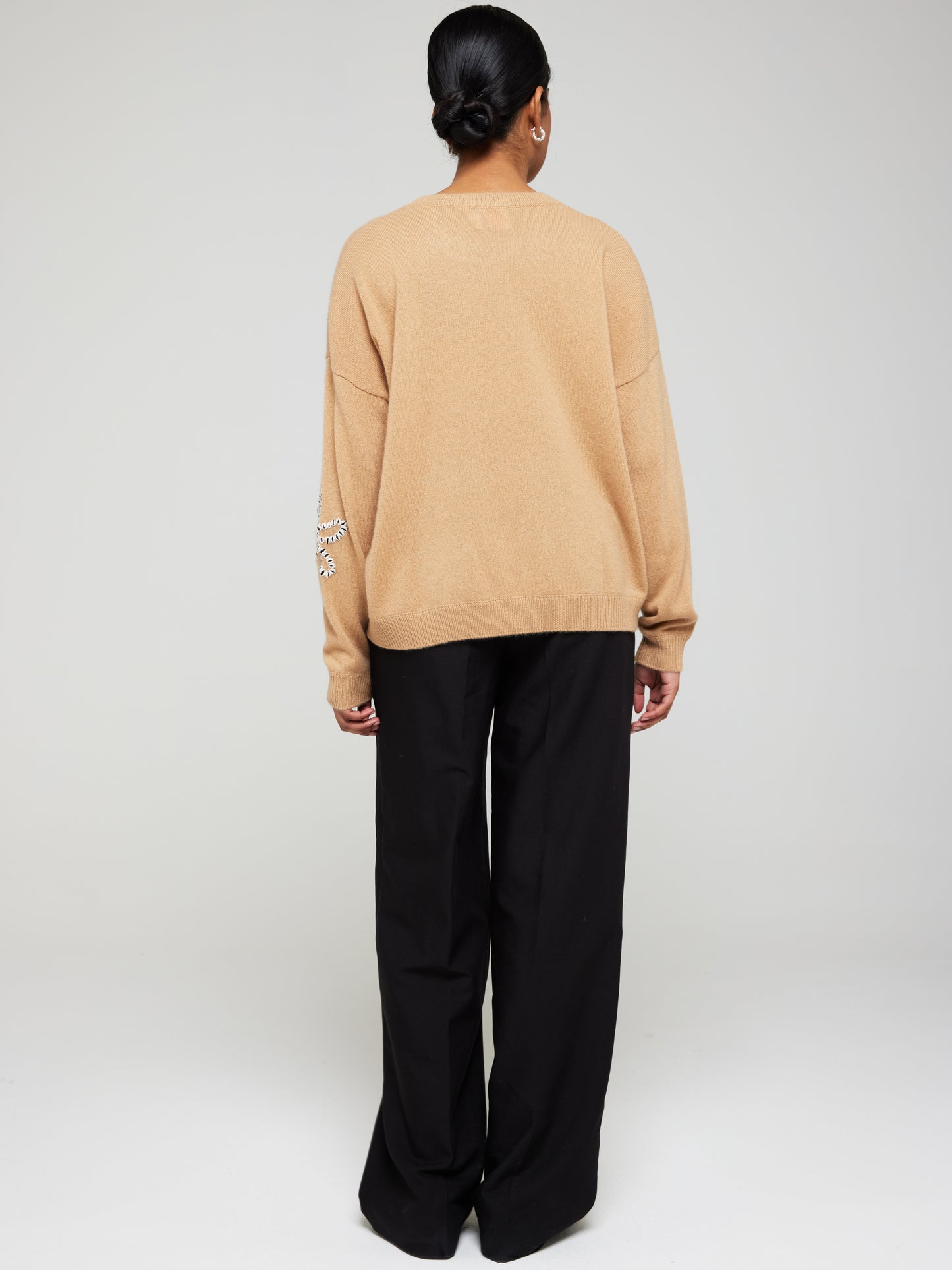 Camilla Flower Cashmere Crew Neck