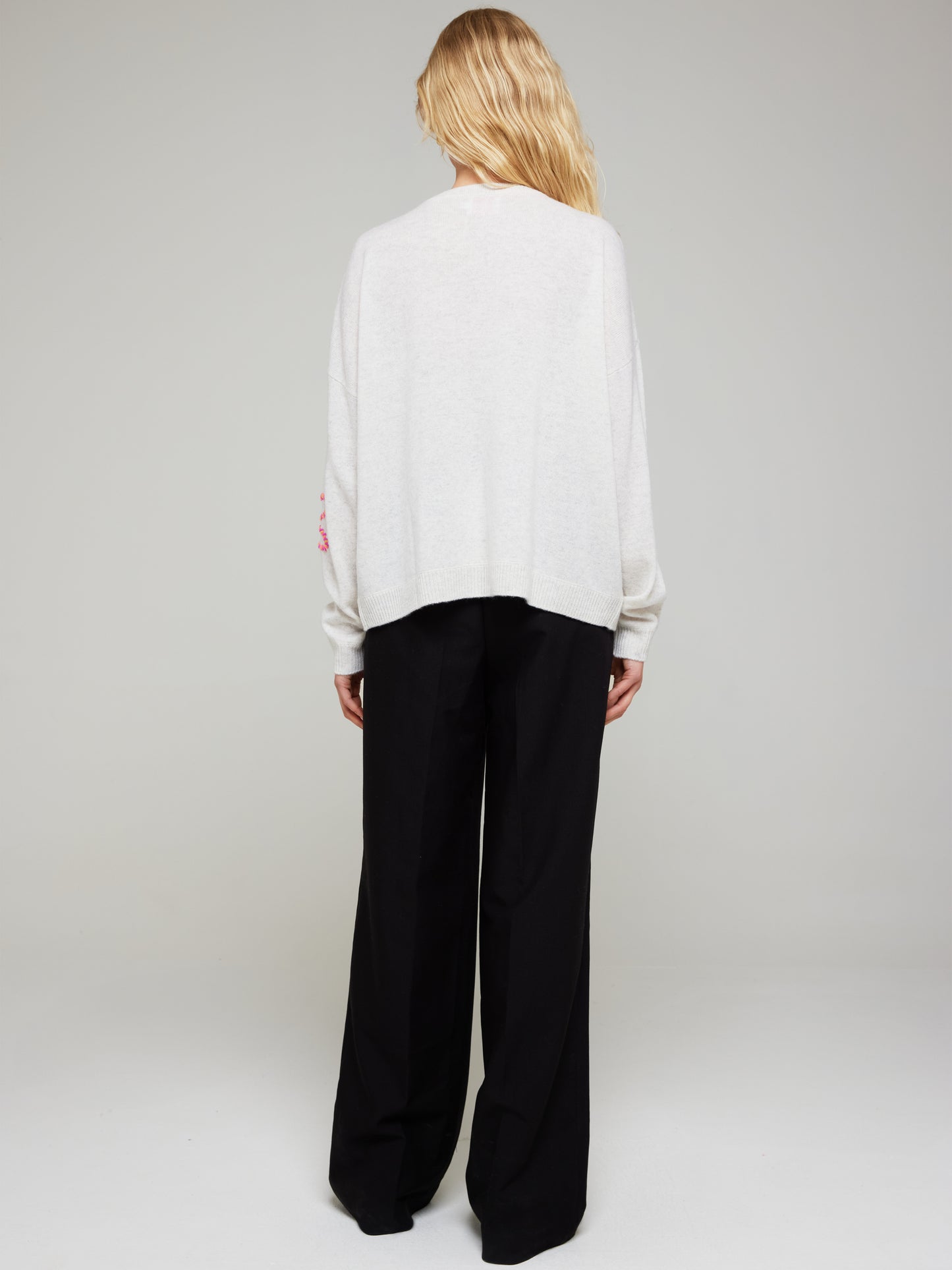 Camilla Flower Cashmere Crew Neck