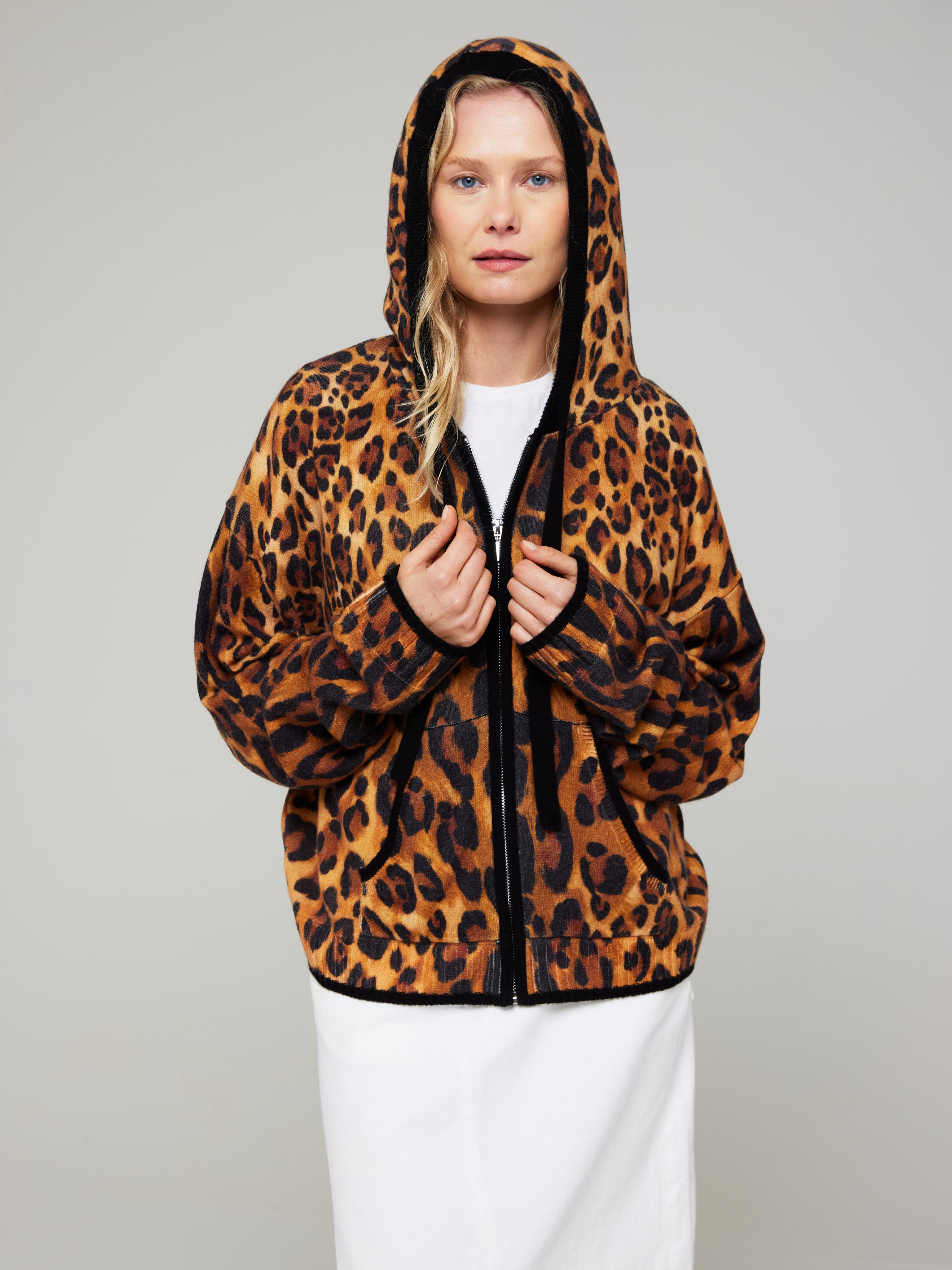 Leopard print hoodie online