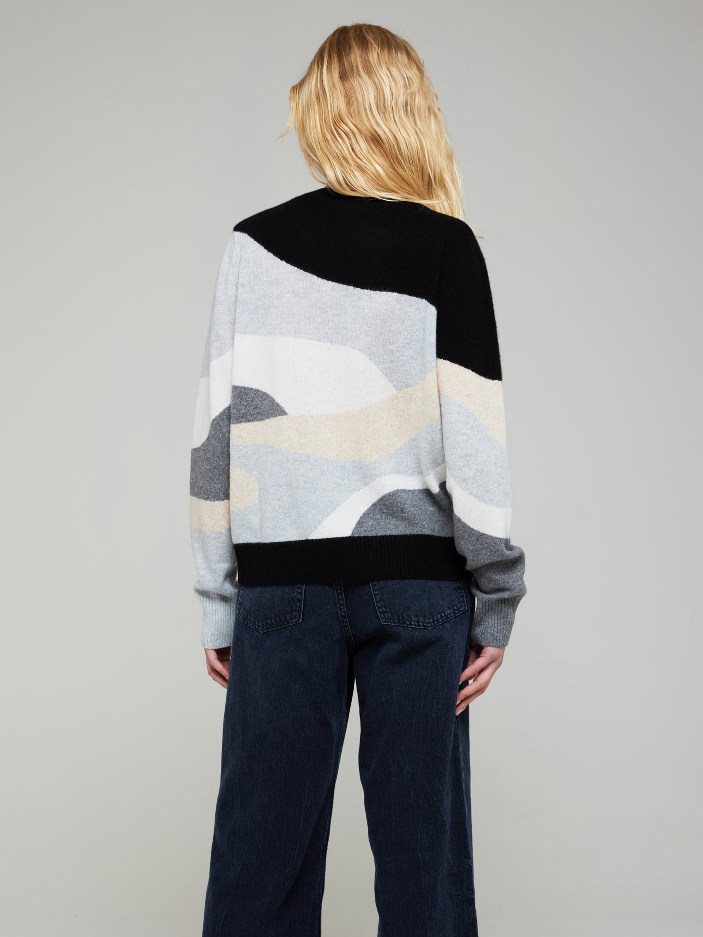 Cari Wave Cashmere Crew Neck