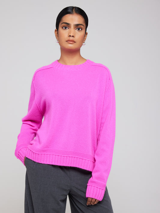 Bonnie Boxy Cashmere Crew Neck