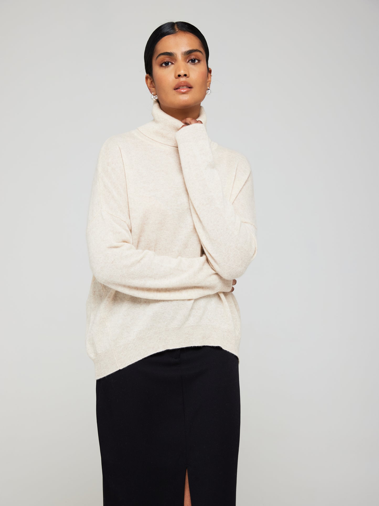 Susie Cashmere Roll Neck