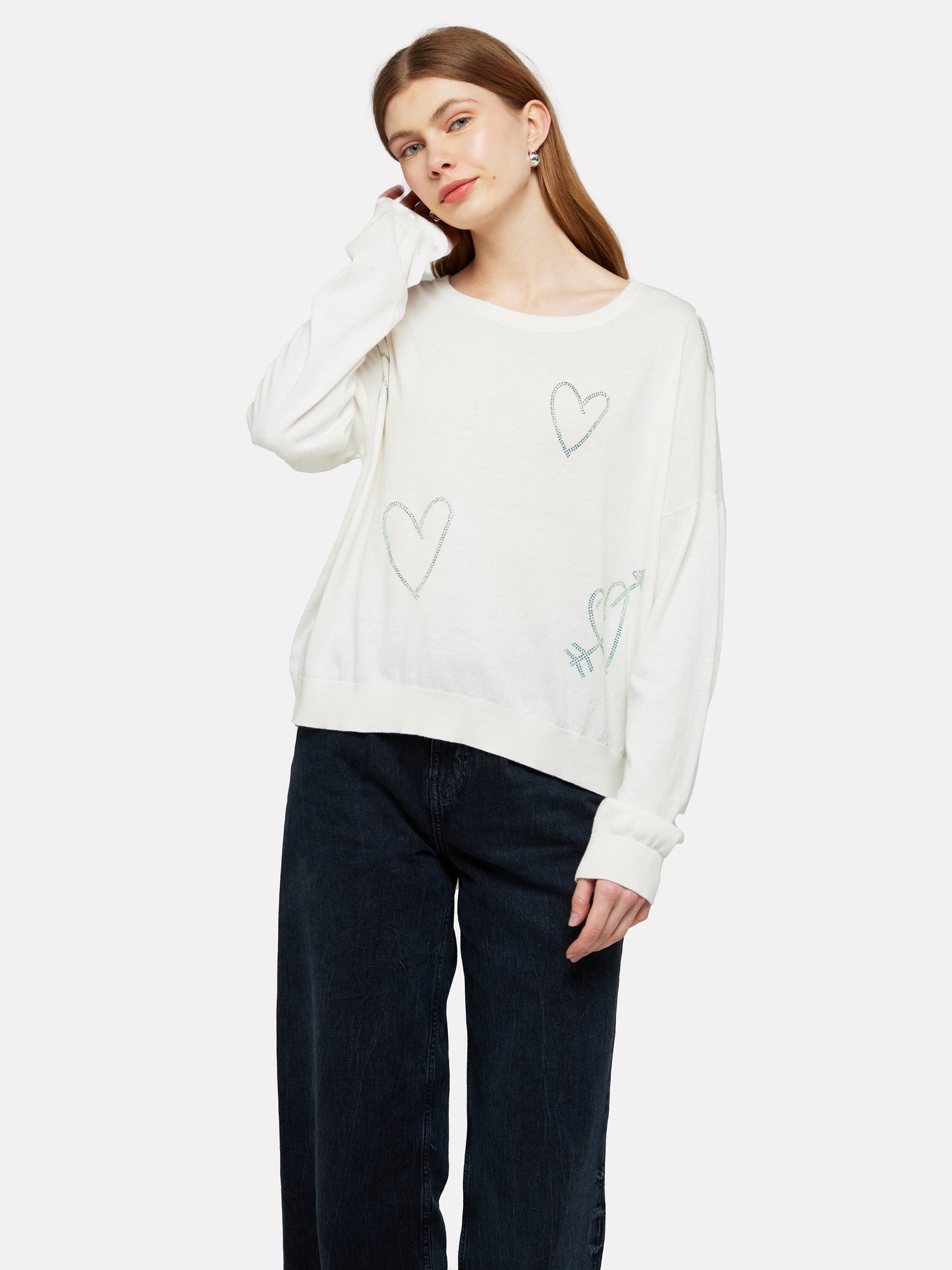 Heart Hot Fix Jumper