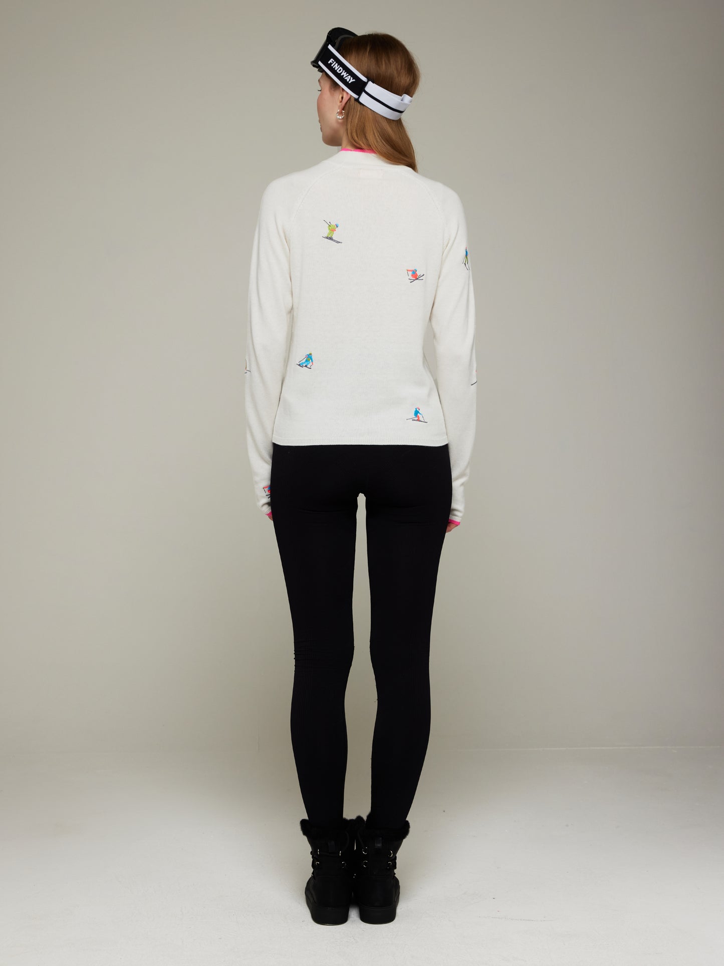 Ski Embroidery Mock Neck