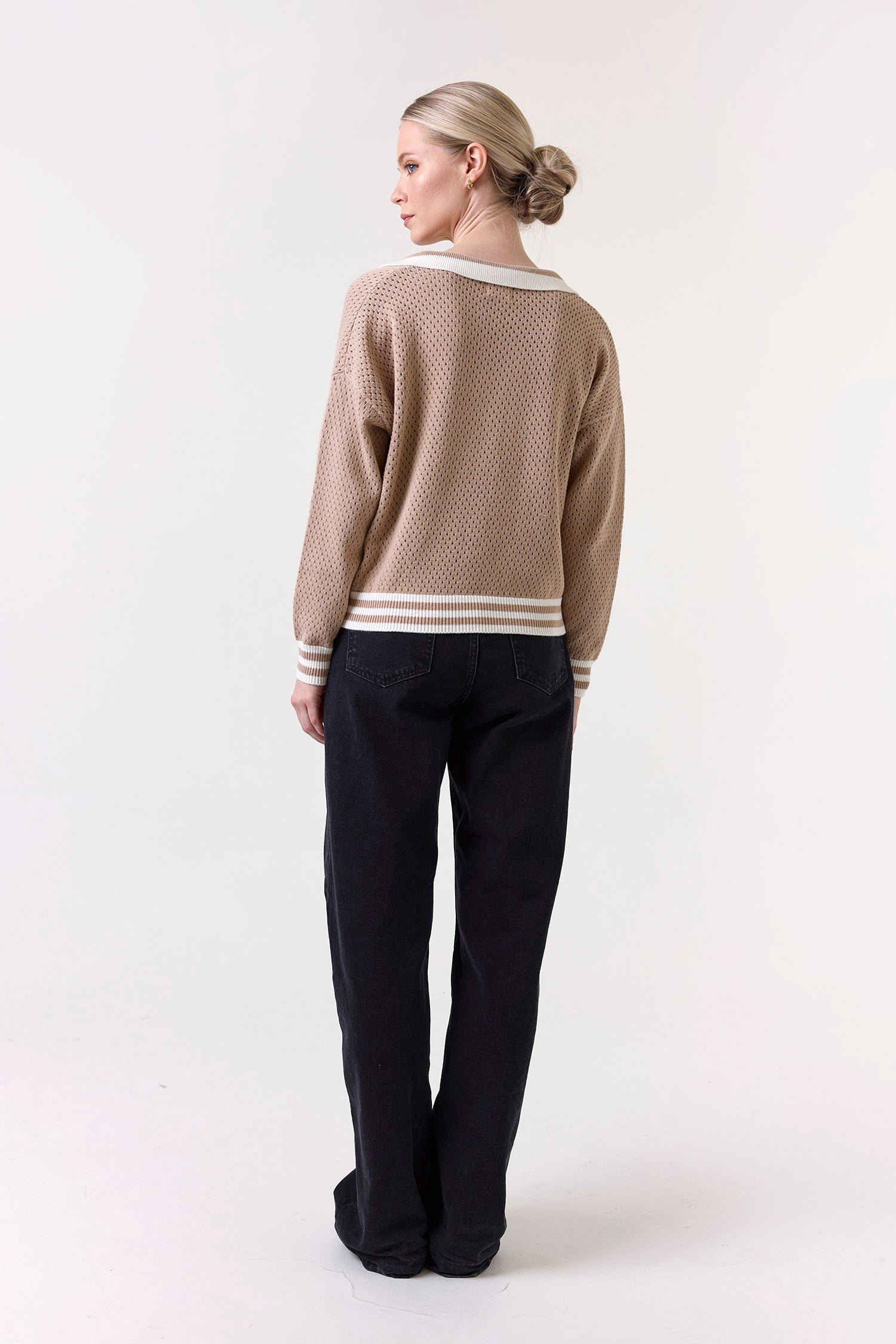VANESSA STRIPE DETAIL POLO