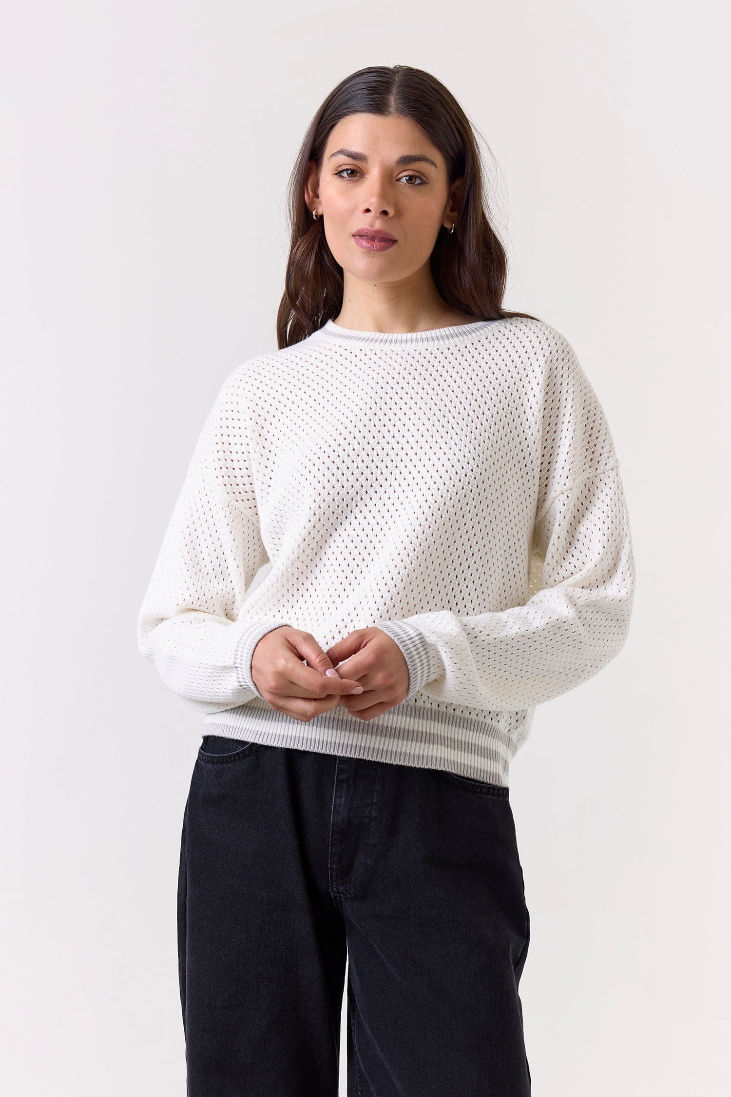 GEO MOCK NECK