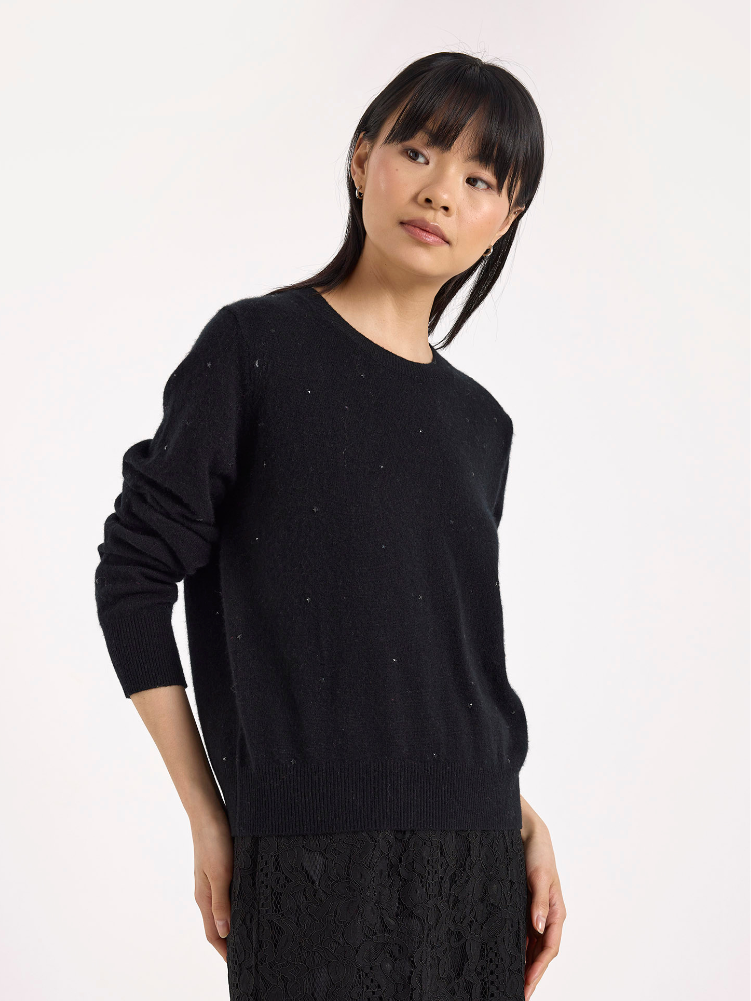 Gem Star Cashmere Crew Neck Jumper