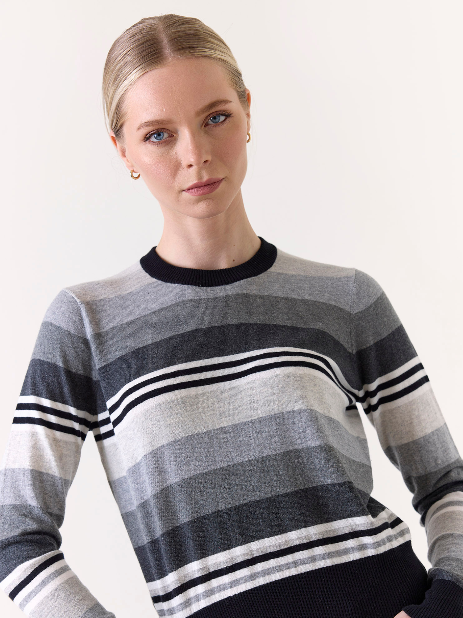 Ivy Stripe Crew Neck Sweater