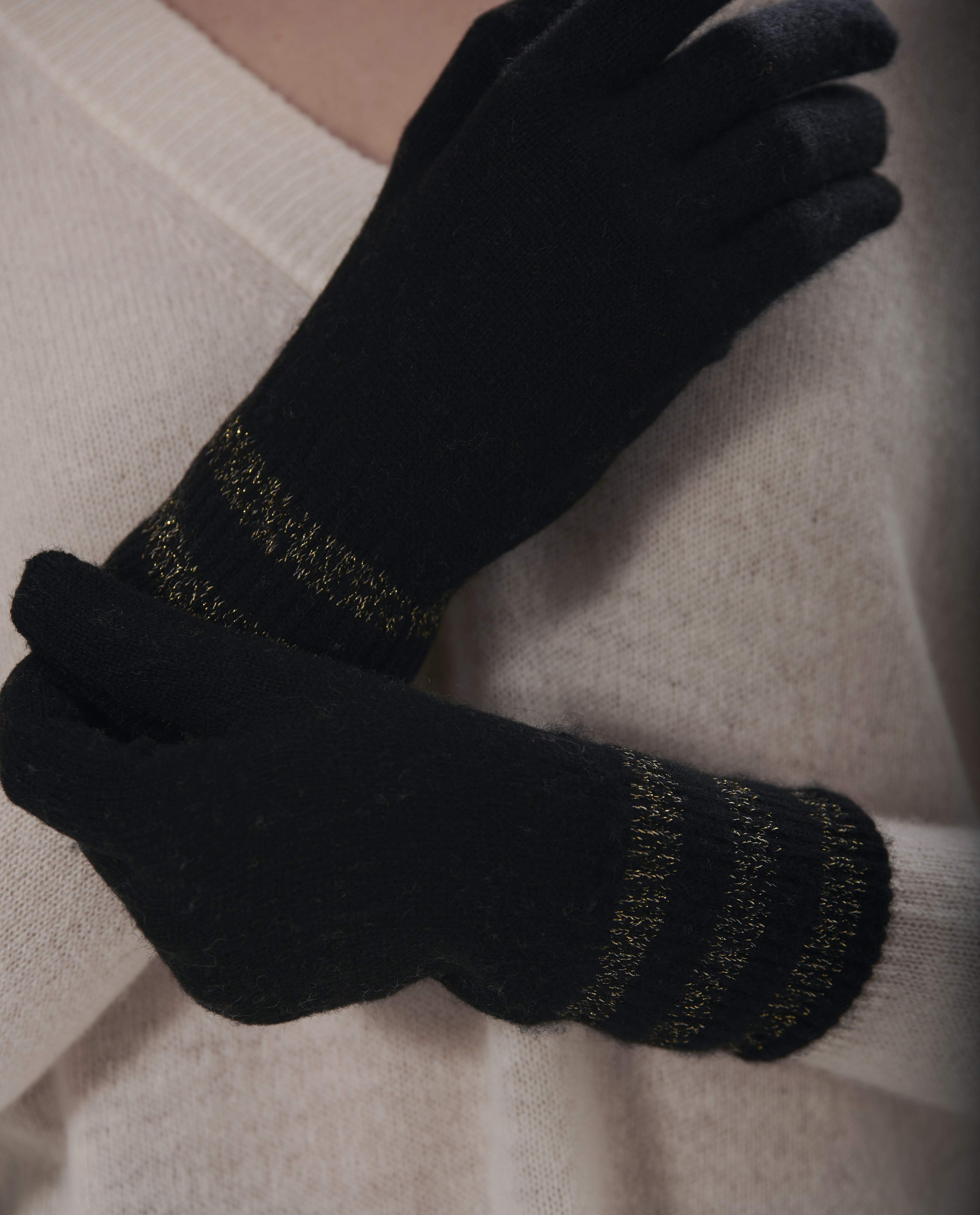 LUREX STRIPE GLOVES
