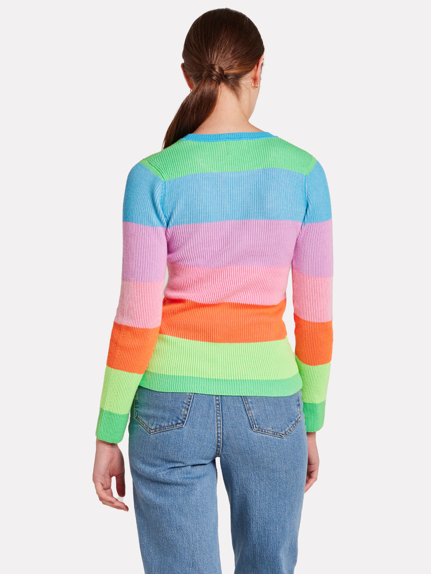 Stripe Plaited Crew