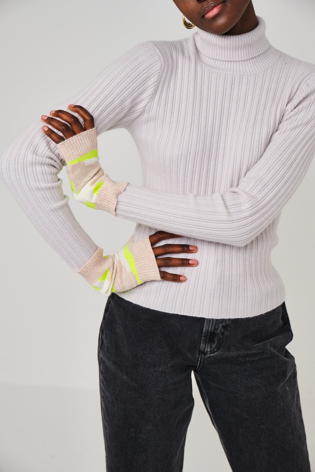 CAMO CASHMERE WRIST WARMER