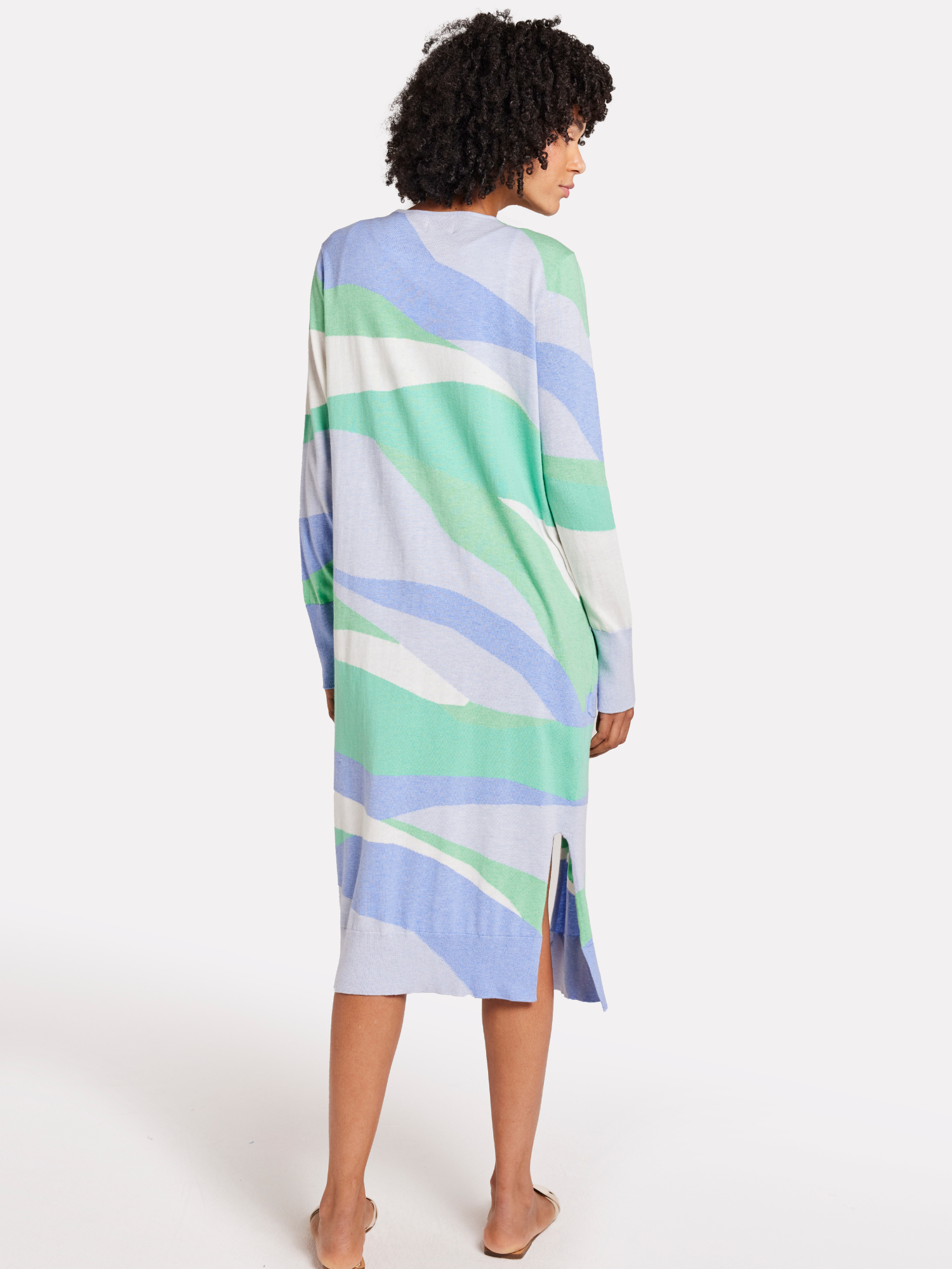 Abstract Maxi Cardigan