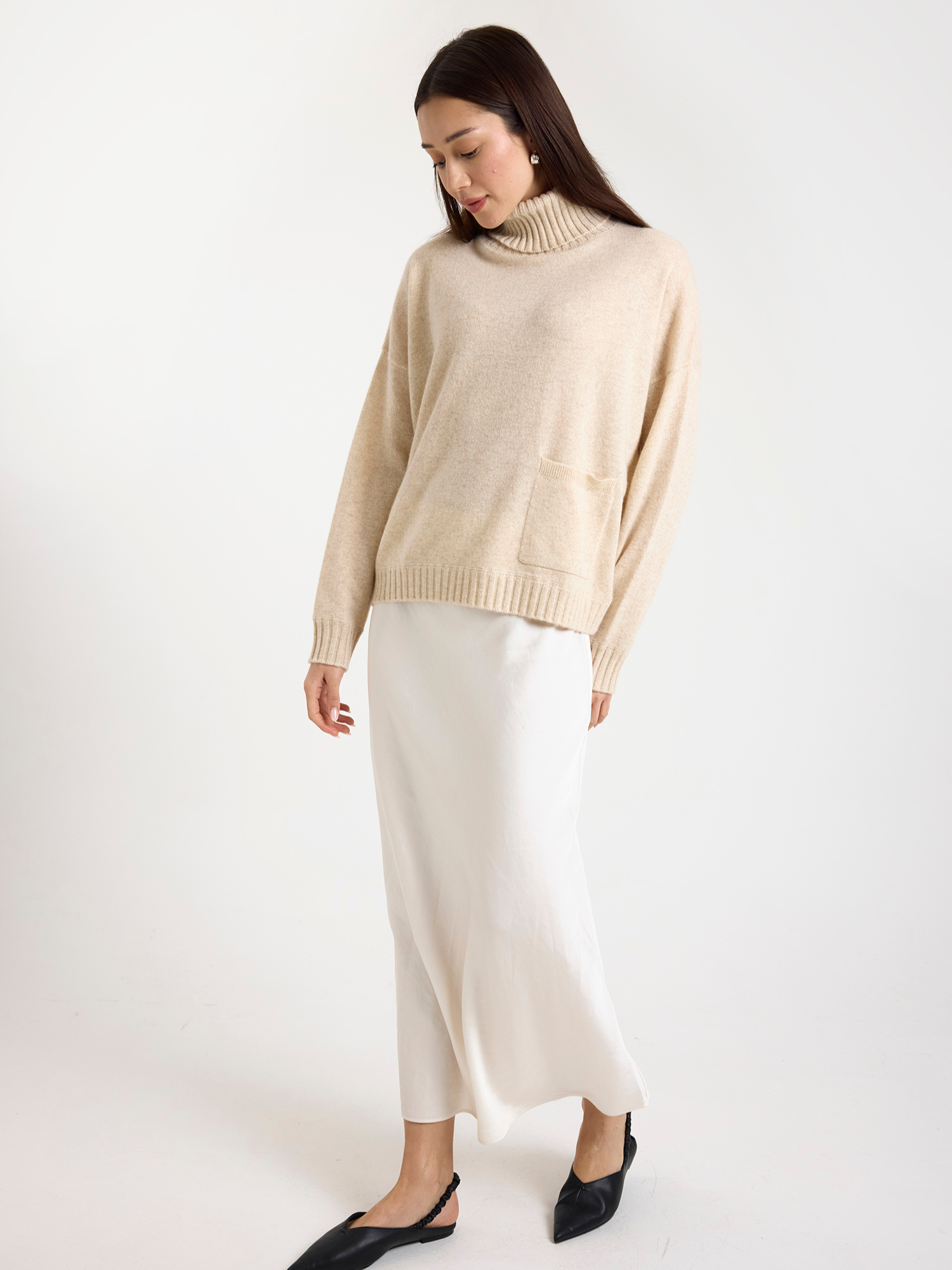 Pippin Cashmere Roll Neck Jumper