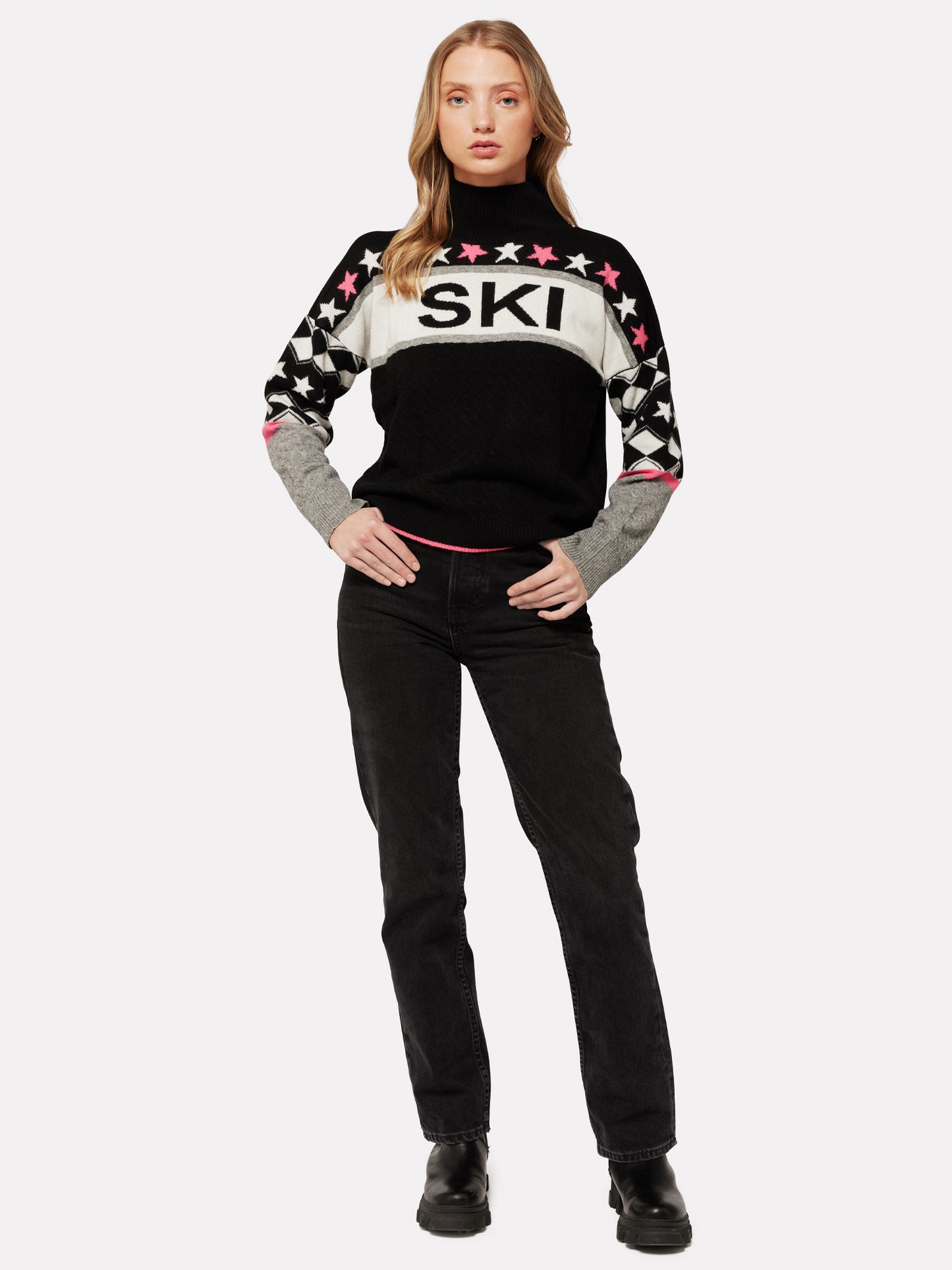 Alpine Ski Mock Neck Jumper