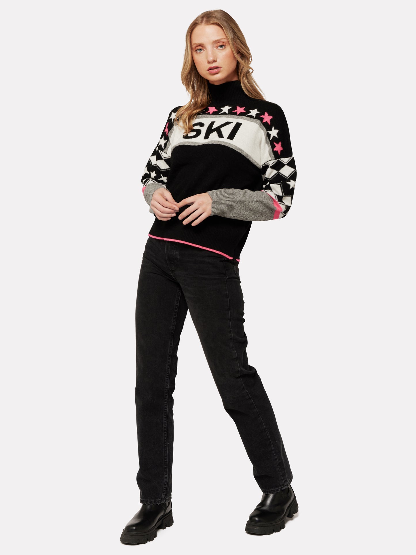 Alpine Ski Mock Neck Jumper