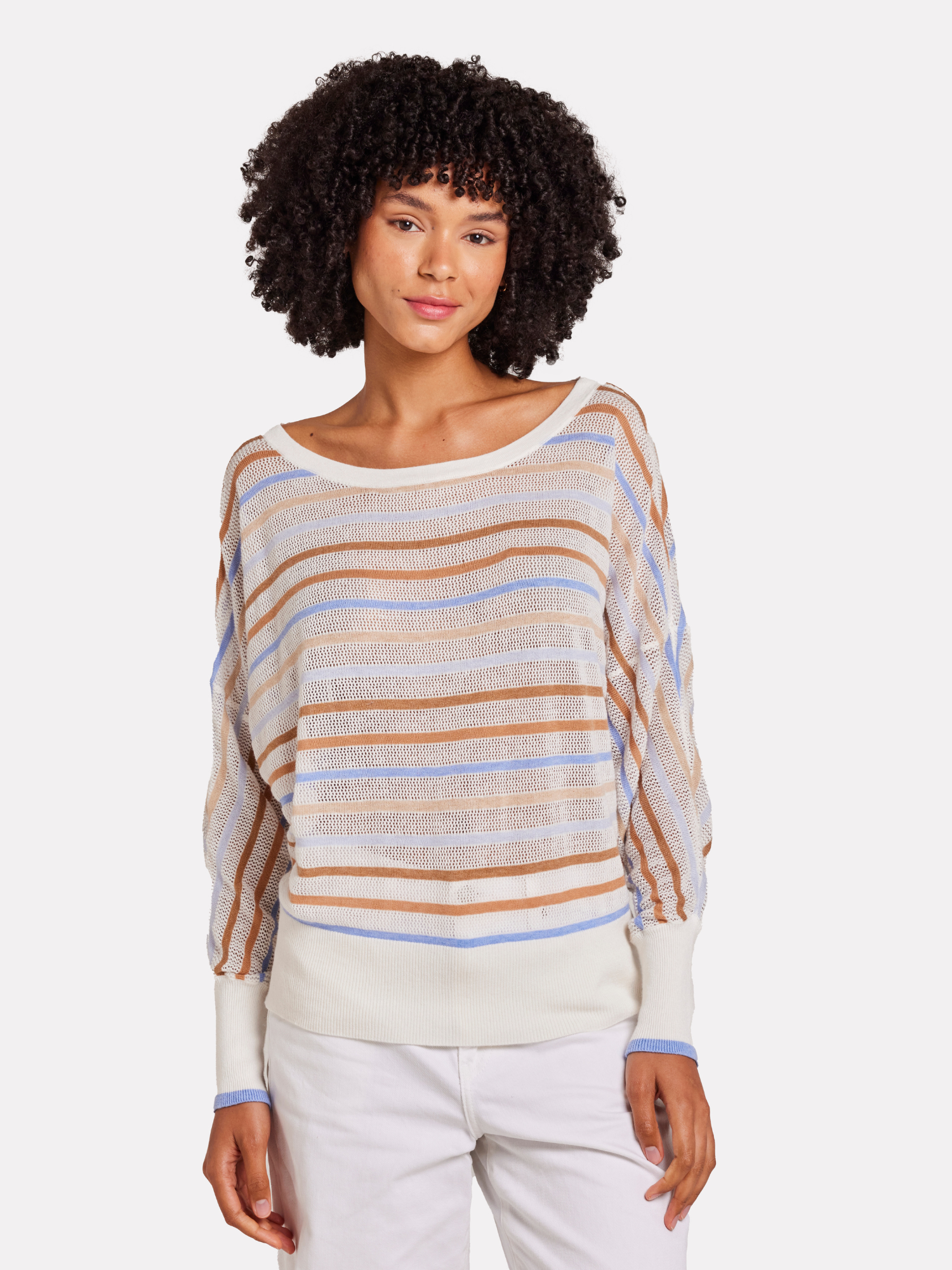 MINI STRIPE RELAX NECK