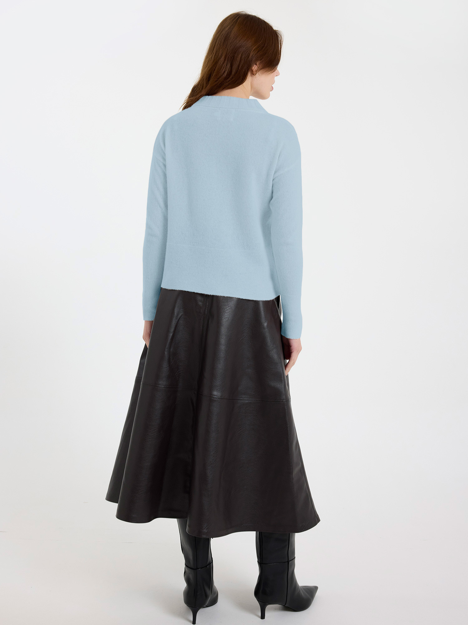Pearl Cashmere Crew Neck Jumper