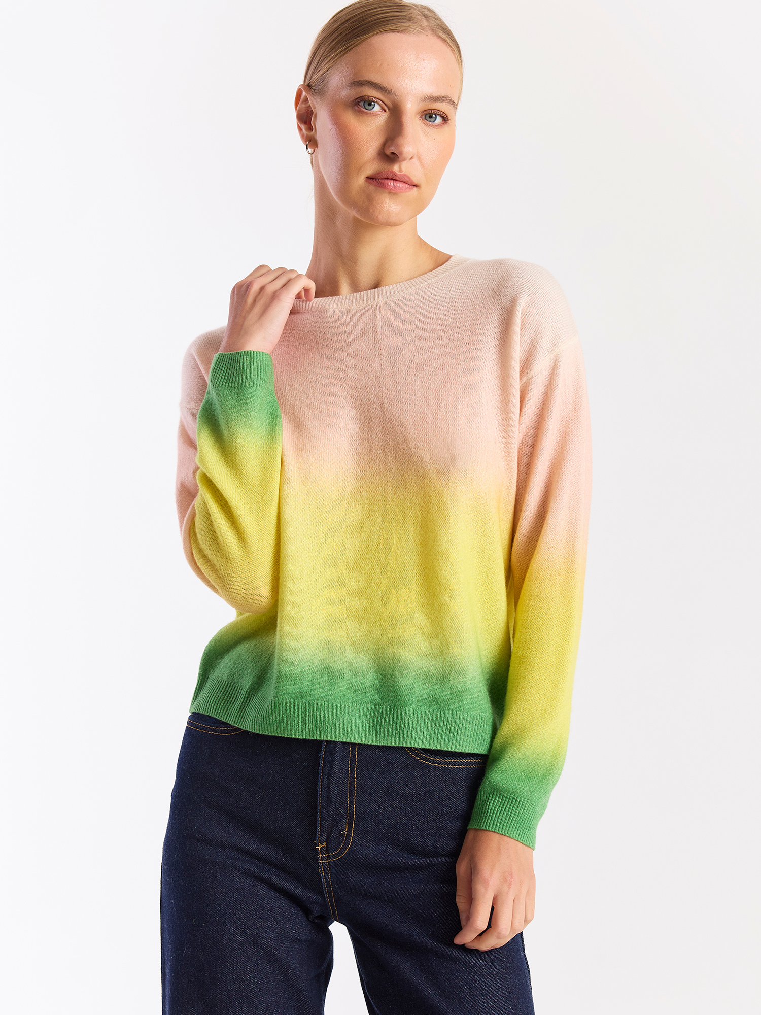 Bali Print Cashmere Crew