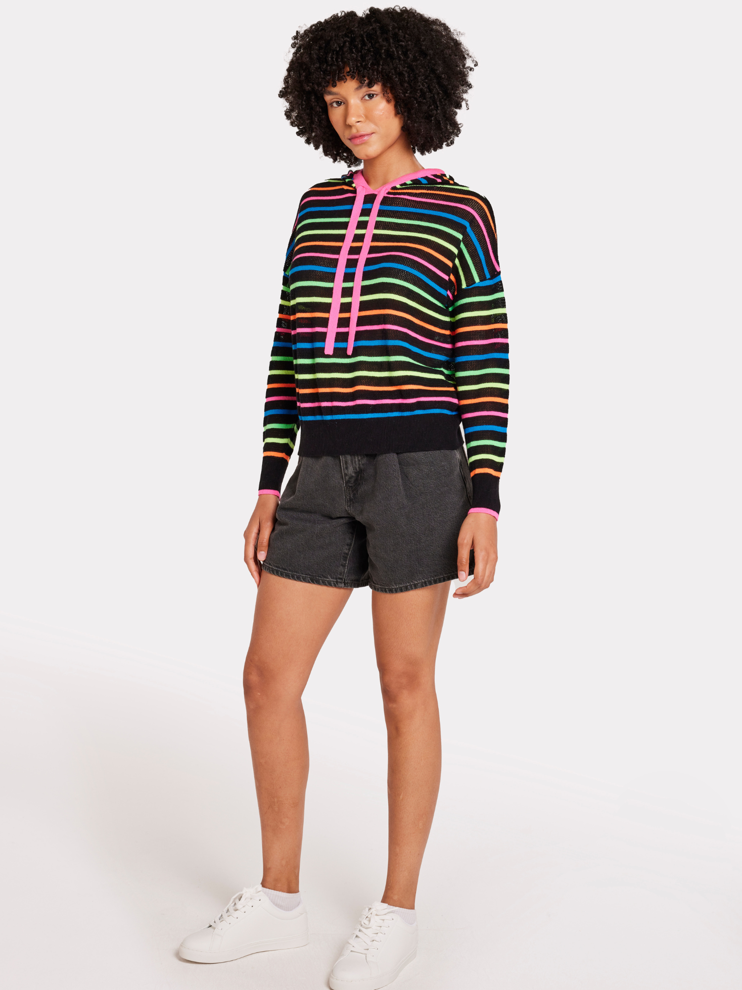 Rainbow Stripe Hoodie