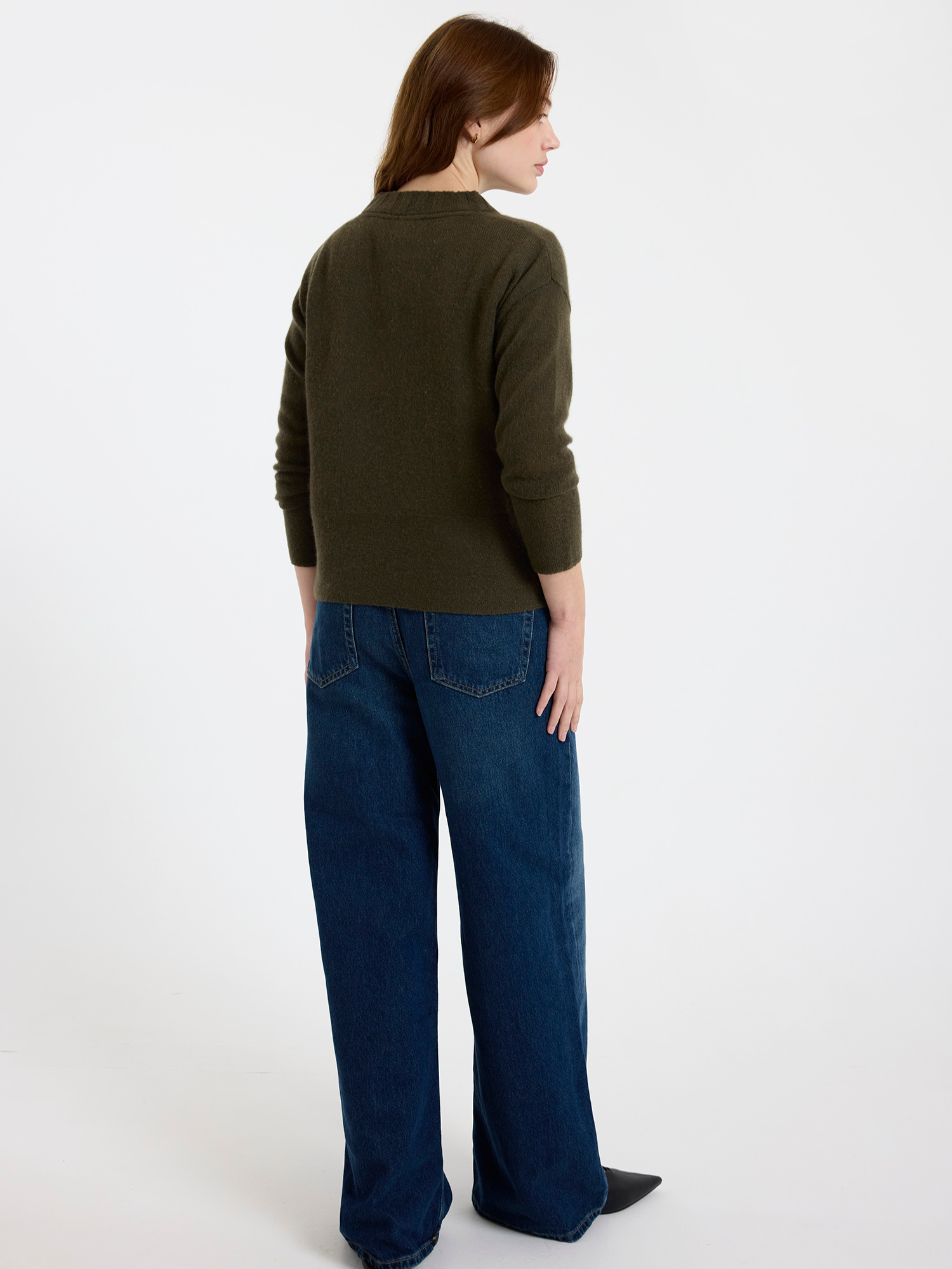 Pearl Cashmere Crew Neck Jumper