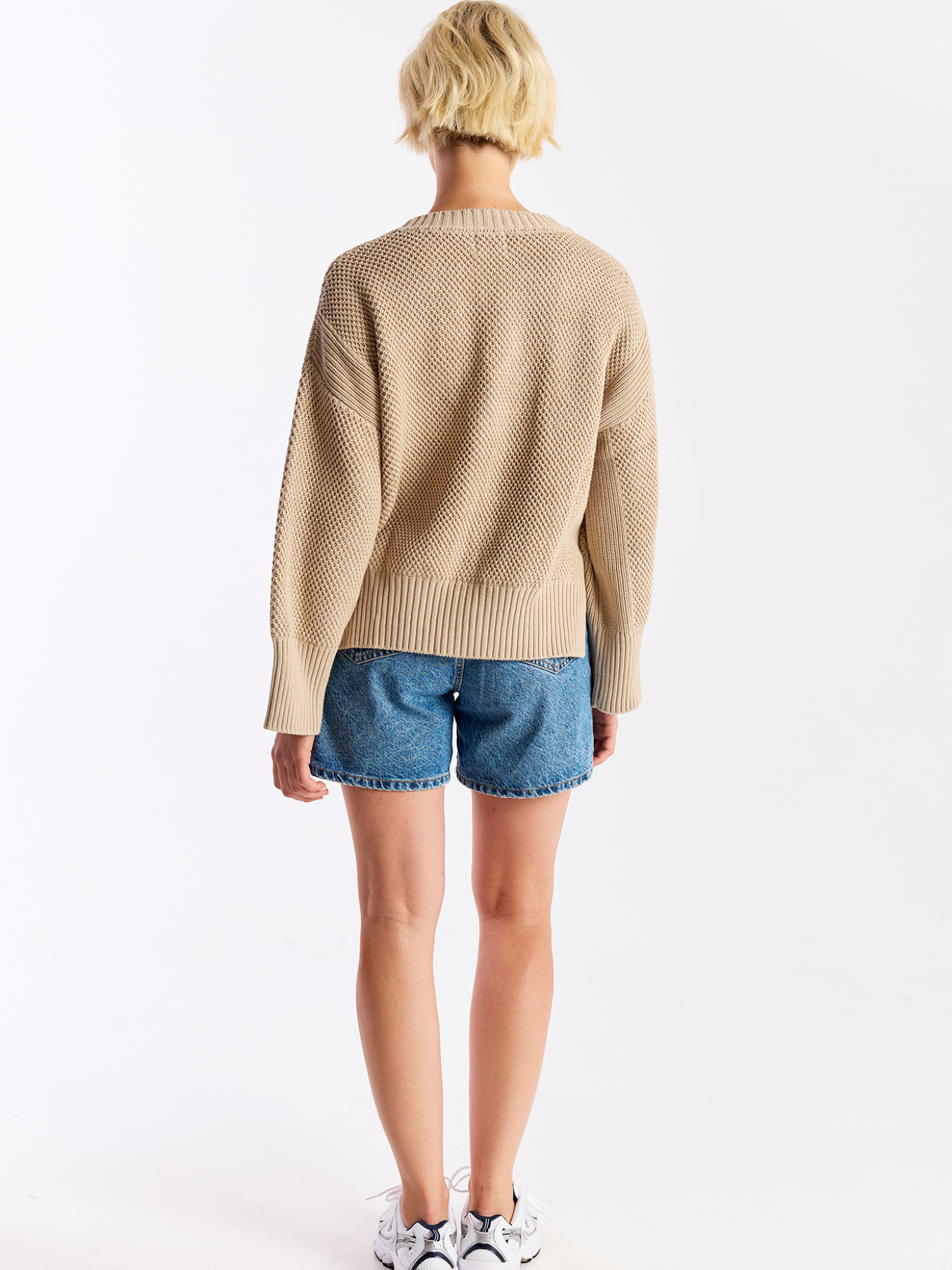 Pointelle Stitch Detail Cardigan