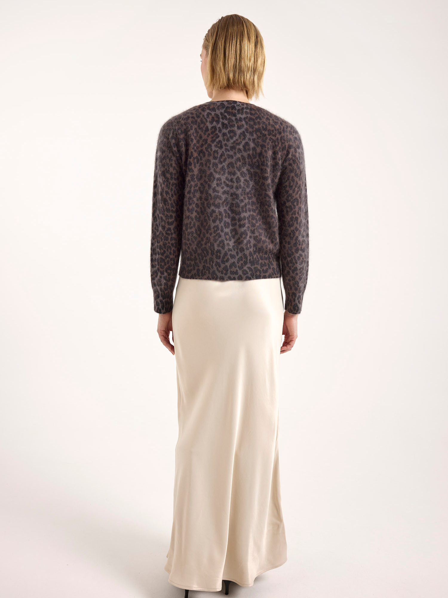 Belle Brushed Leopard Cashmere Jumper
