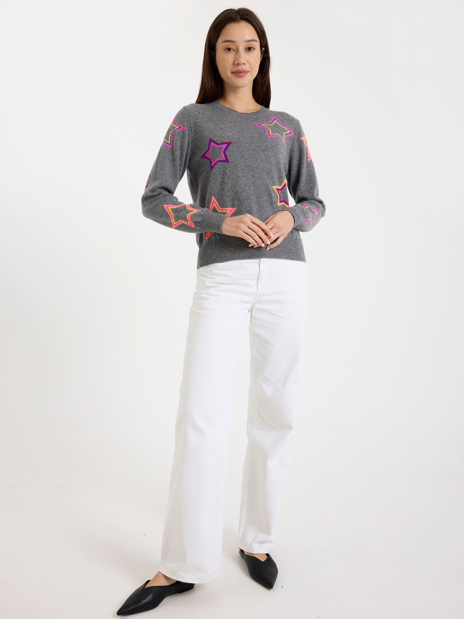 Pop Star Cashmere Crew Neck Jumper