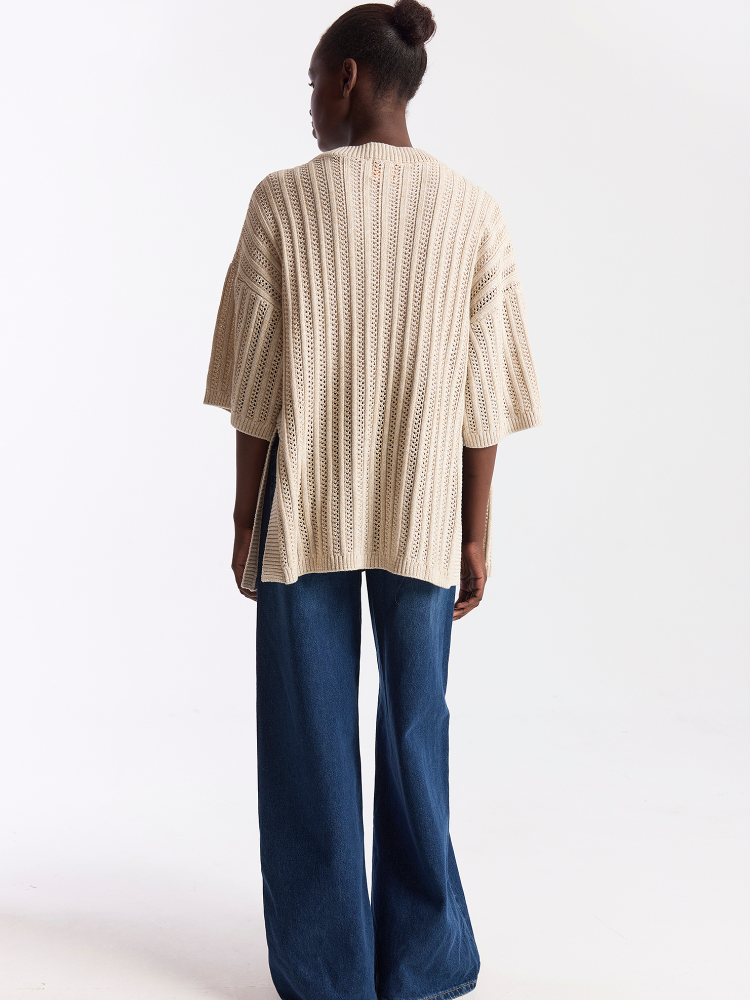 Twist Yarn Ladder Kimono