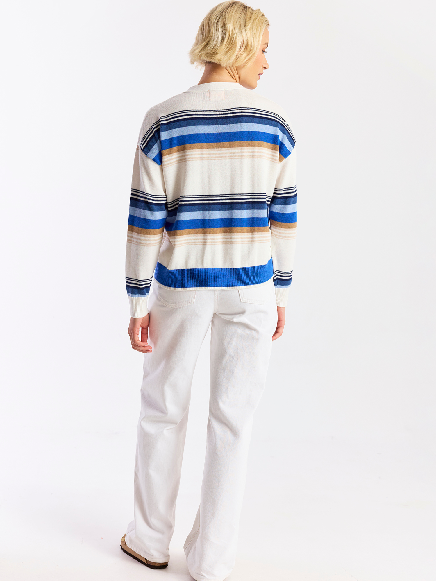 Gradient Stripe Cardigan
