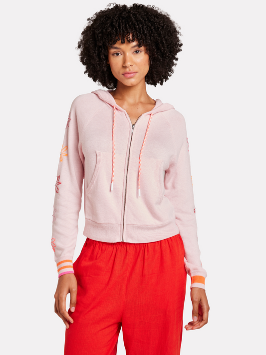 Floral Embroidery Hoodie