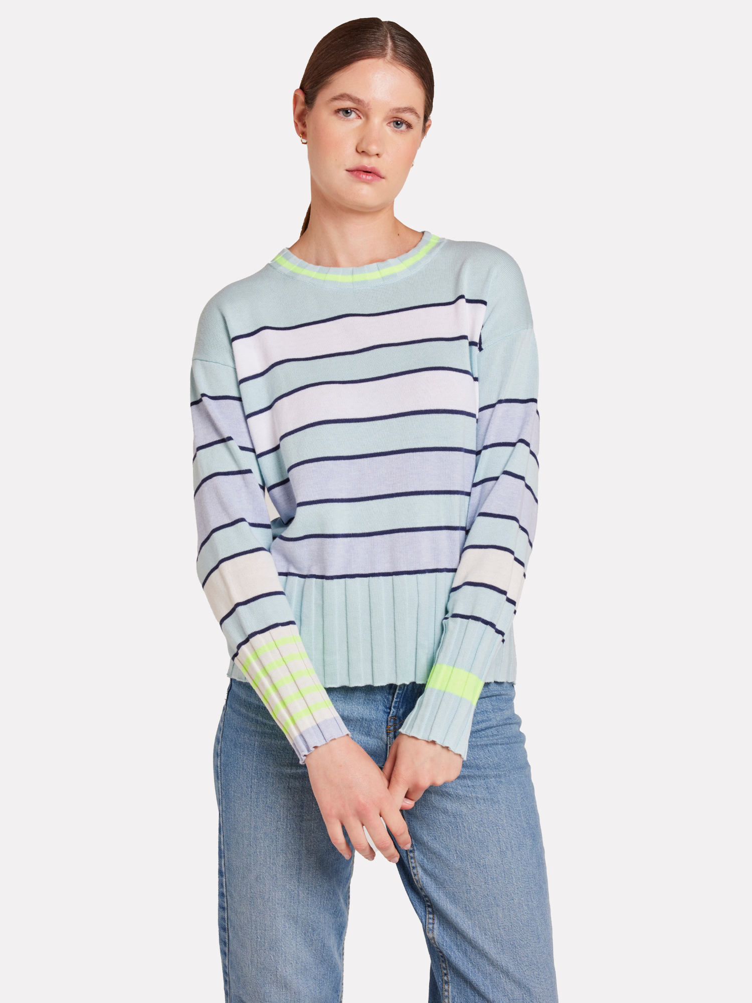 Ocean Stripe Crew Jumper