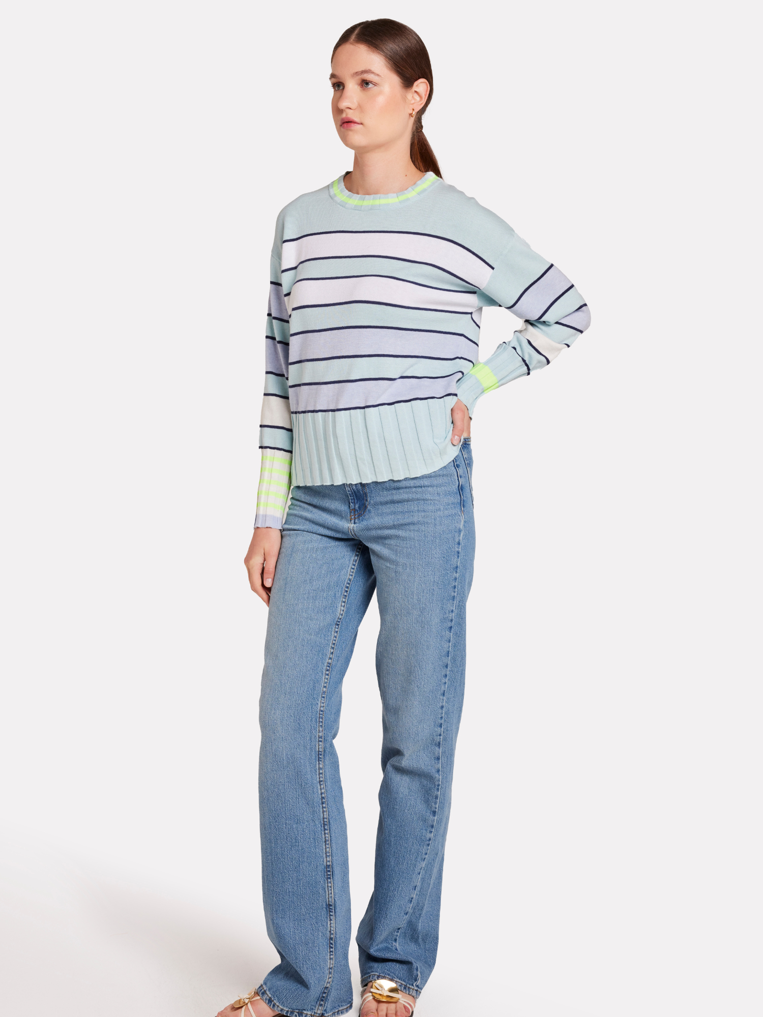 Ocean Stripe Crew Jumper
