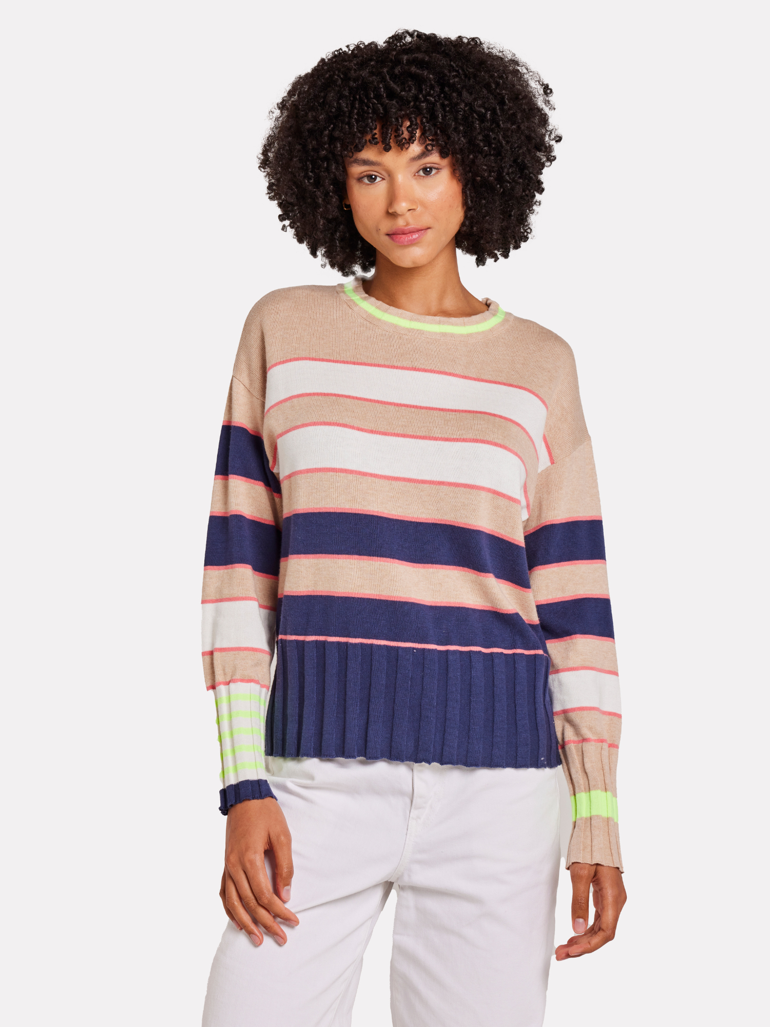Ocean Stripe Crew Jumper