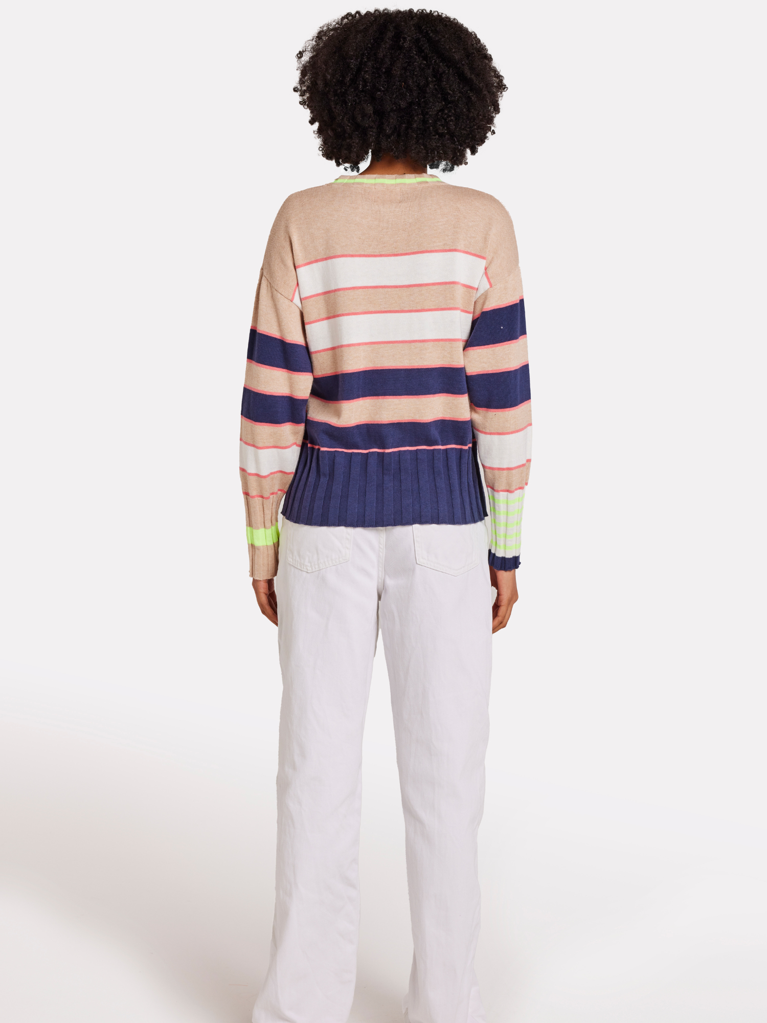 Ocean Stripe Crew Jumper