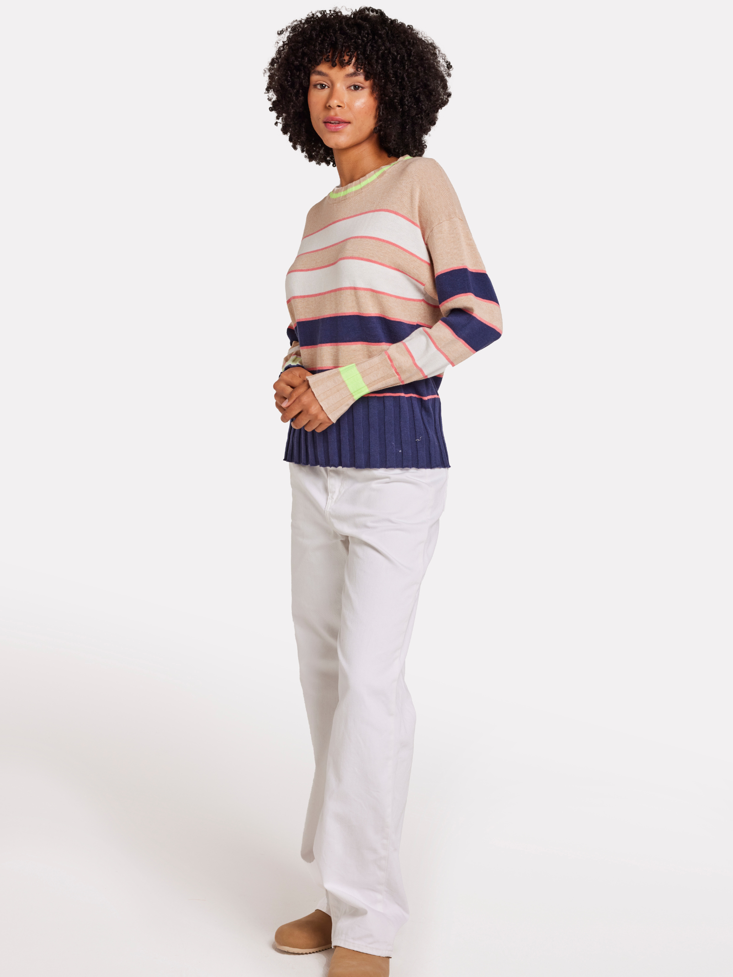 Ocean Stripe Crew Jumper