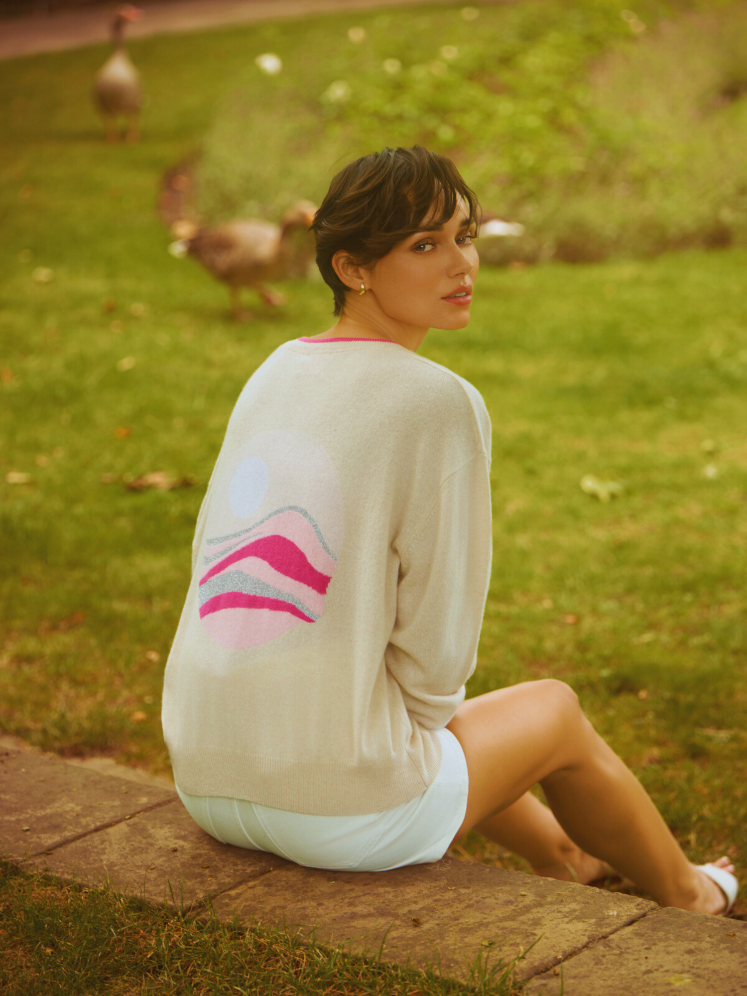 The Coastal Cashmere V Neck Jumper