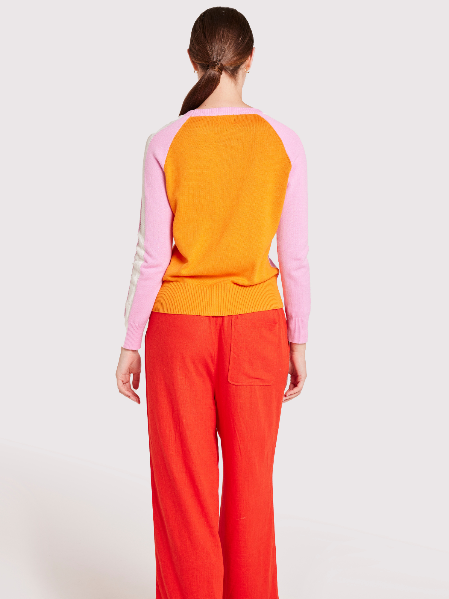 Summer Stripe Up Crew Jumper