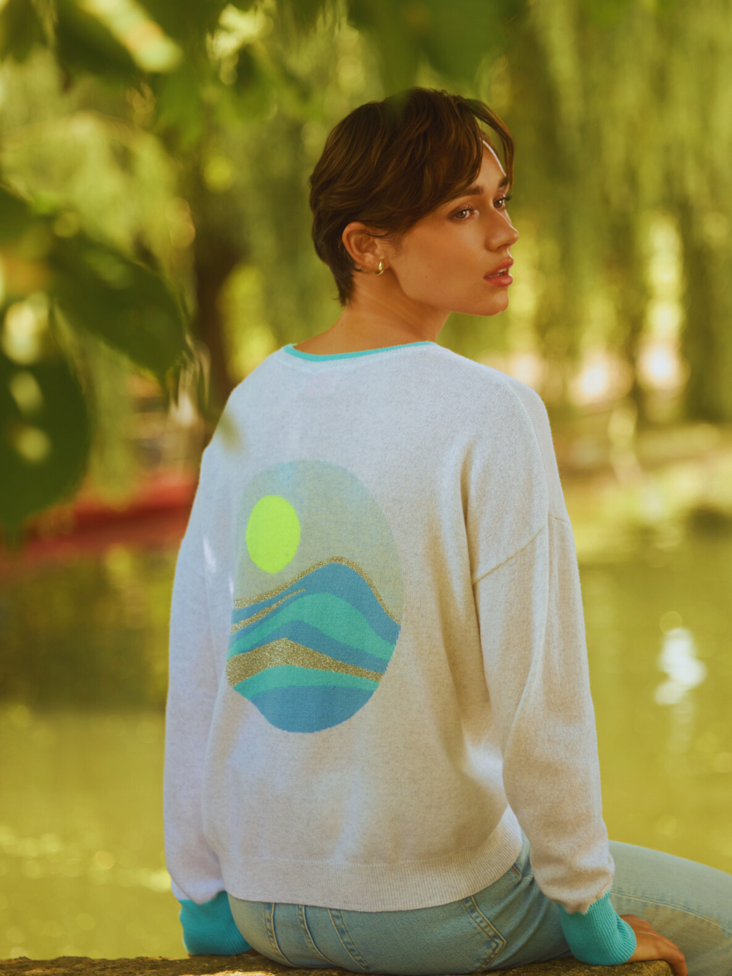 Coastal Cashmere Crew Neck Jumper